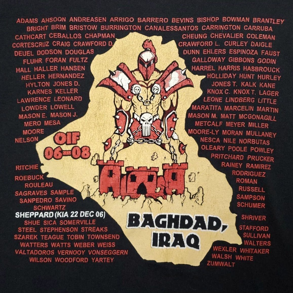 Jerzees VTG Shirt Men Small Crewneck Baghdad Iraq Deuce OIF 06-08 642nd Engineer Support Size US S / EU 44-46 / 1 - 6 Thumbnail