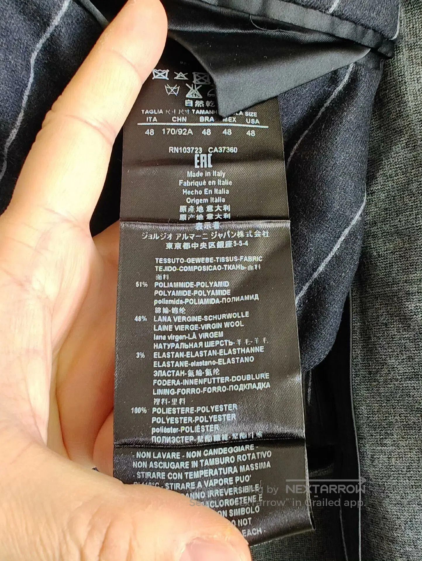 Giorgio Armani Giorgio Armani GA Wool Blend Casual Blazer. Size US M / EU 48-50 / 2 - 4 Thumbnail