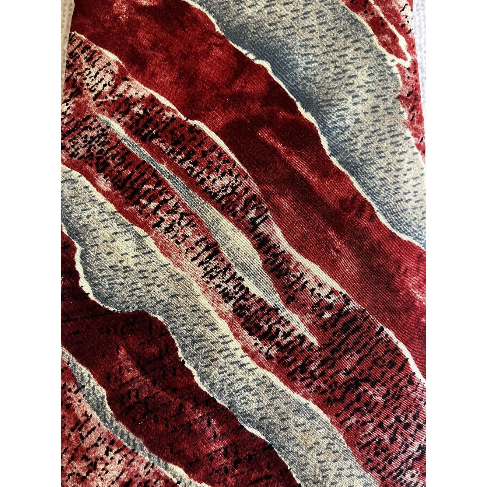 Oscar De La Renta Oscar de la Renta 100% Silk Tie VINTAGE Red Made In USA Size ONE SIZE - 4 Thumbnail