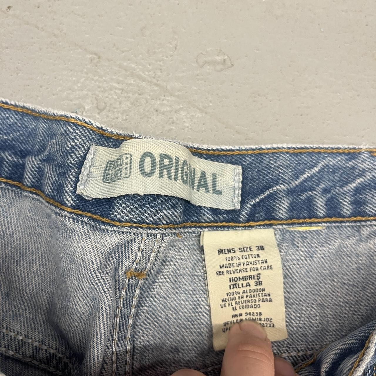 Faded Glory VTG Y2K Faded Glory Light Wash Baggy Essential Jean Shorts Size US 38 / EU 54 - 3 Thumbnail