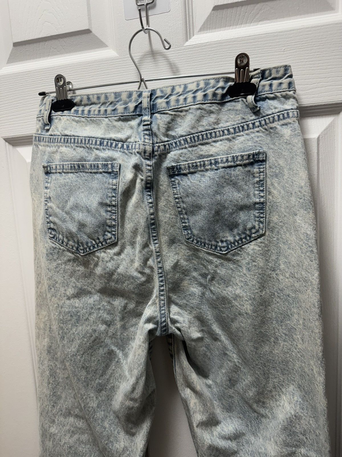 Other Light Wash Distressed Ripped Denim Jeans Asymmetrical Street Size US 32 / EU 48 - 5 Thumbnail