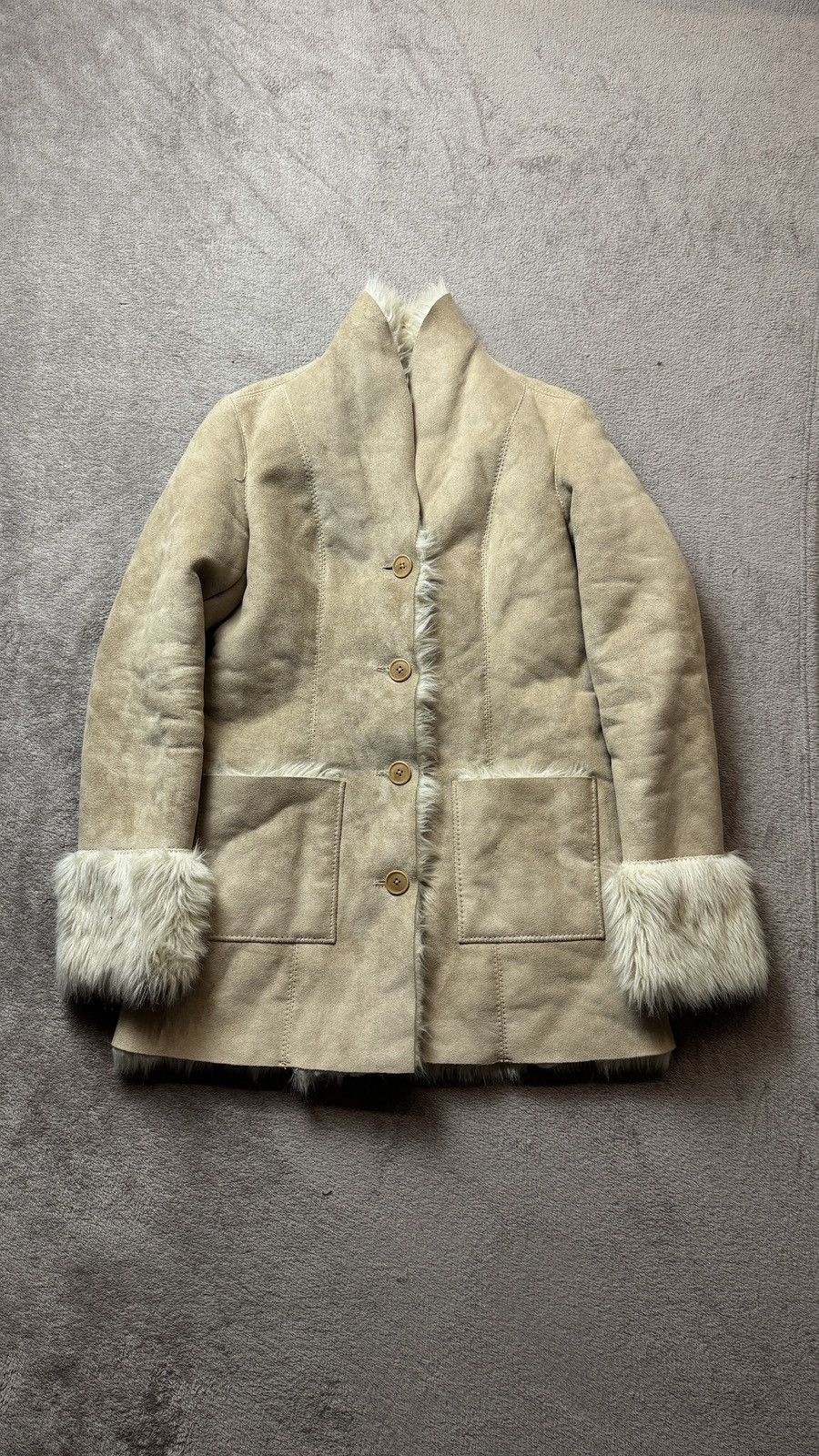 DKNY DKNY Faux Fur Shearling Coat Jacket ysl gucci balenciaga cdg Size M / US 6-8 / IT 42-44 - 3 Thumbnail
