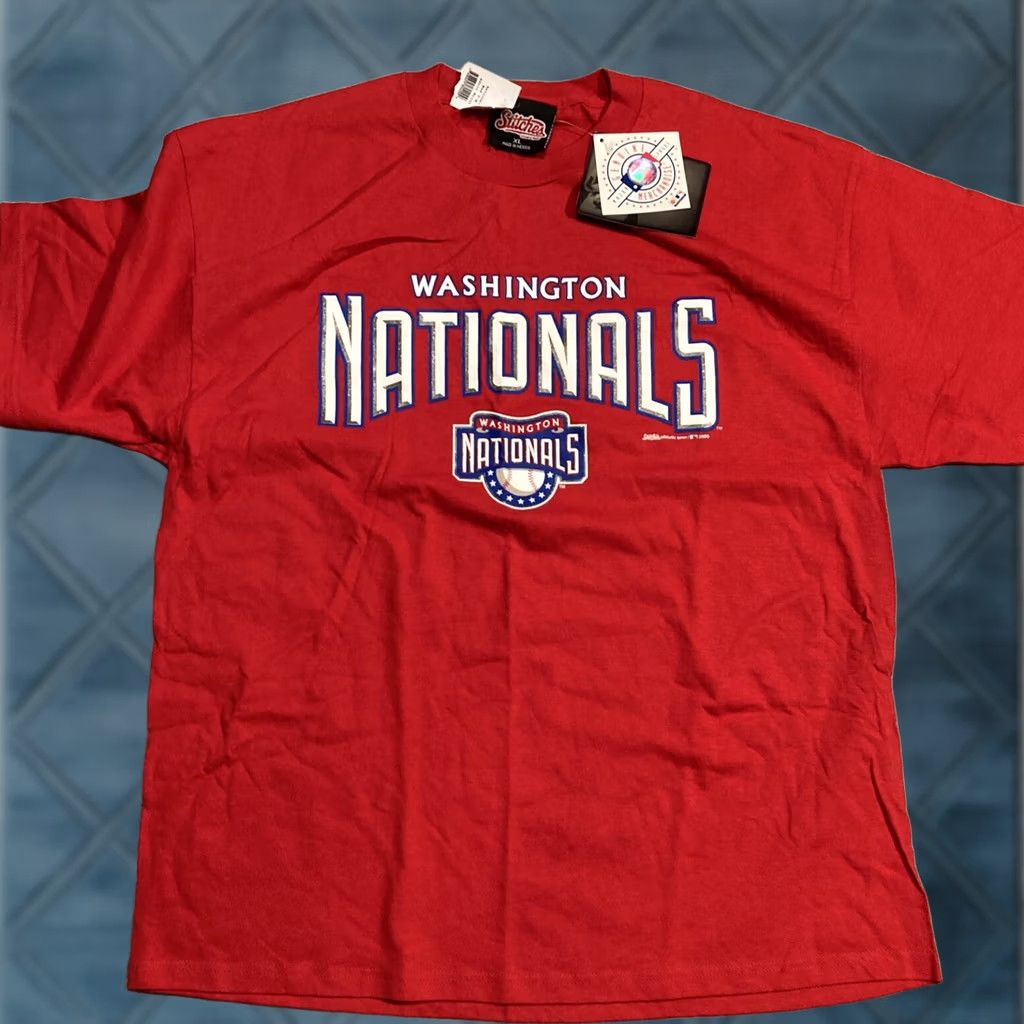 Vintage VINTAGE STITCHES WASHINGTON NATIONALS T SHIRT XL RED 2005 MENS AWESOME NWT Size US XL / EU 56 / 4 - 1 Thumbnail