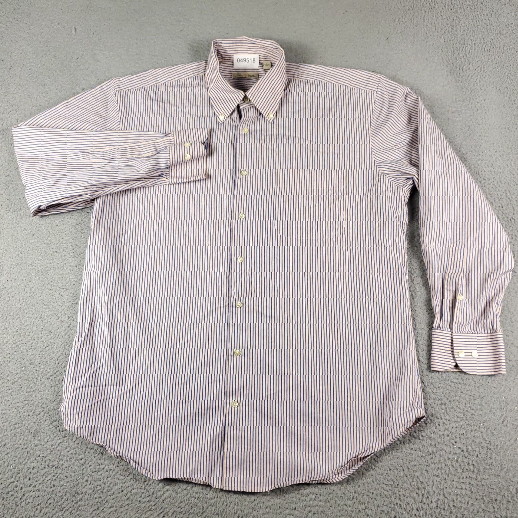 Peter Millar Peter Millar Button-Up Shirt Men’s Large Blue Striped Long Sleeve Casual Preppy Size US L / EU 52-54 / 3 - 2 Thumbnail