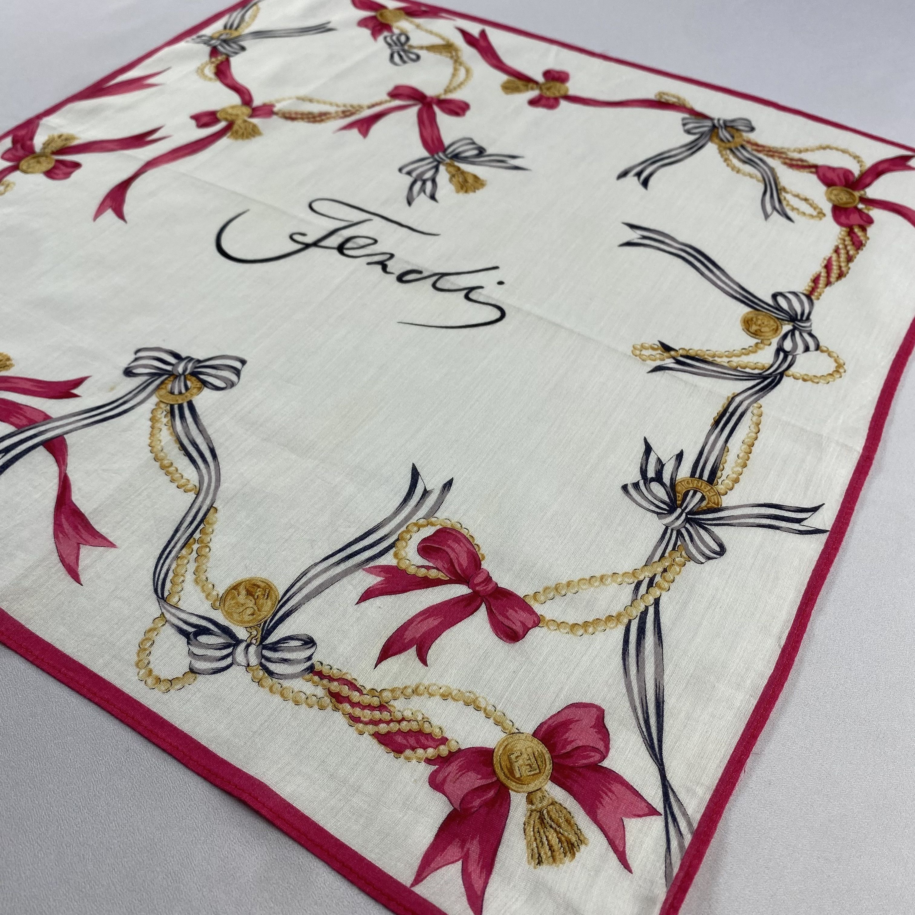 Vintage Fendi Handkerchief / Neckerchief / Bandana-P671 Size ONE SIZE - 2 Thumbnail