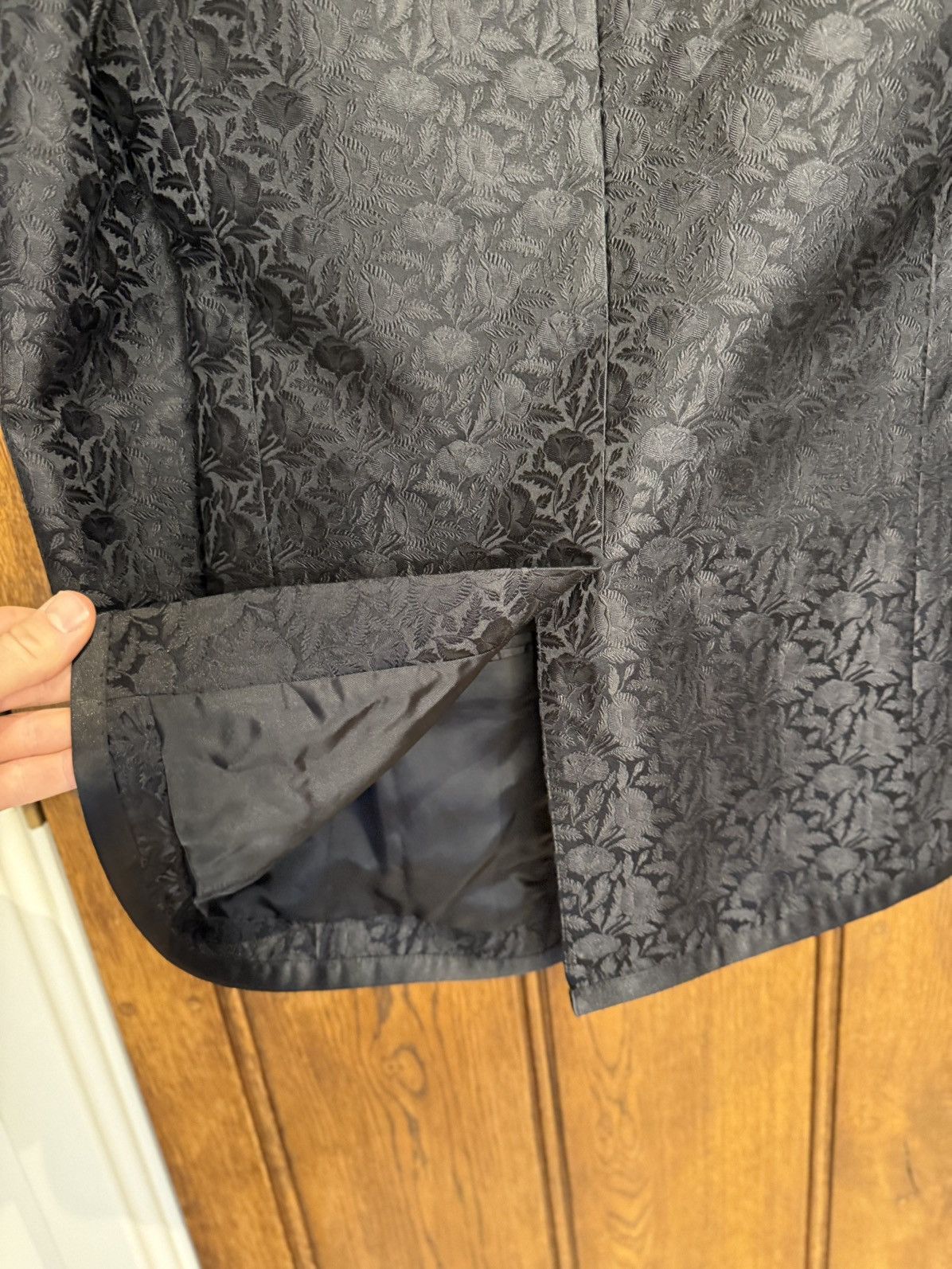 Celine Celine floral paisley smoking tuxedo dinner jacket Hedi 44 Size 36R - 12 Thumbnail