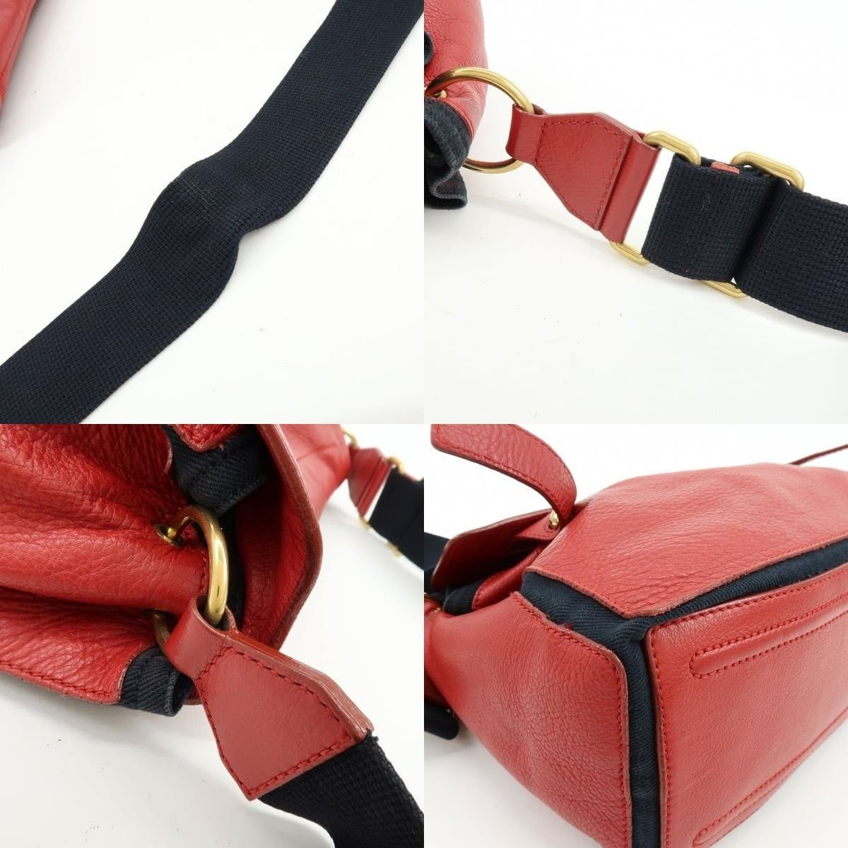 Saint Laurent Paris Saint Laurent Muse Two Leather Shoulder Bag Red Size ONE SIZE - 4 Thumbnail
