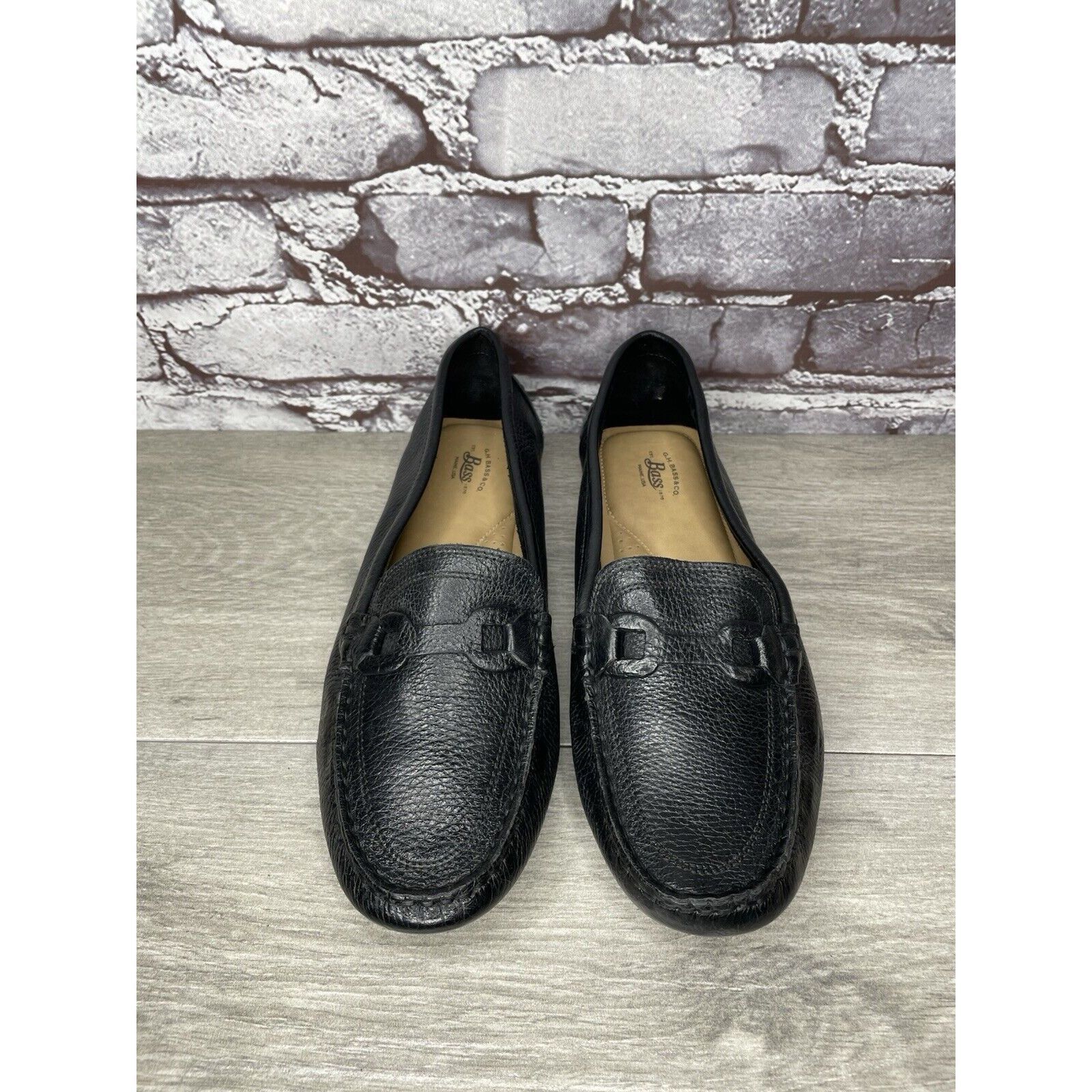 Bass G.H. Bass & Co. Bass Reese Black Leather Driving Loafers Wom Size US 9.5 / IT 39.5 - 9 Thumbnail