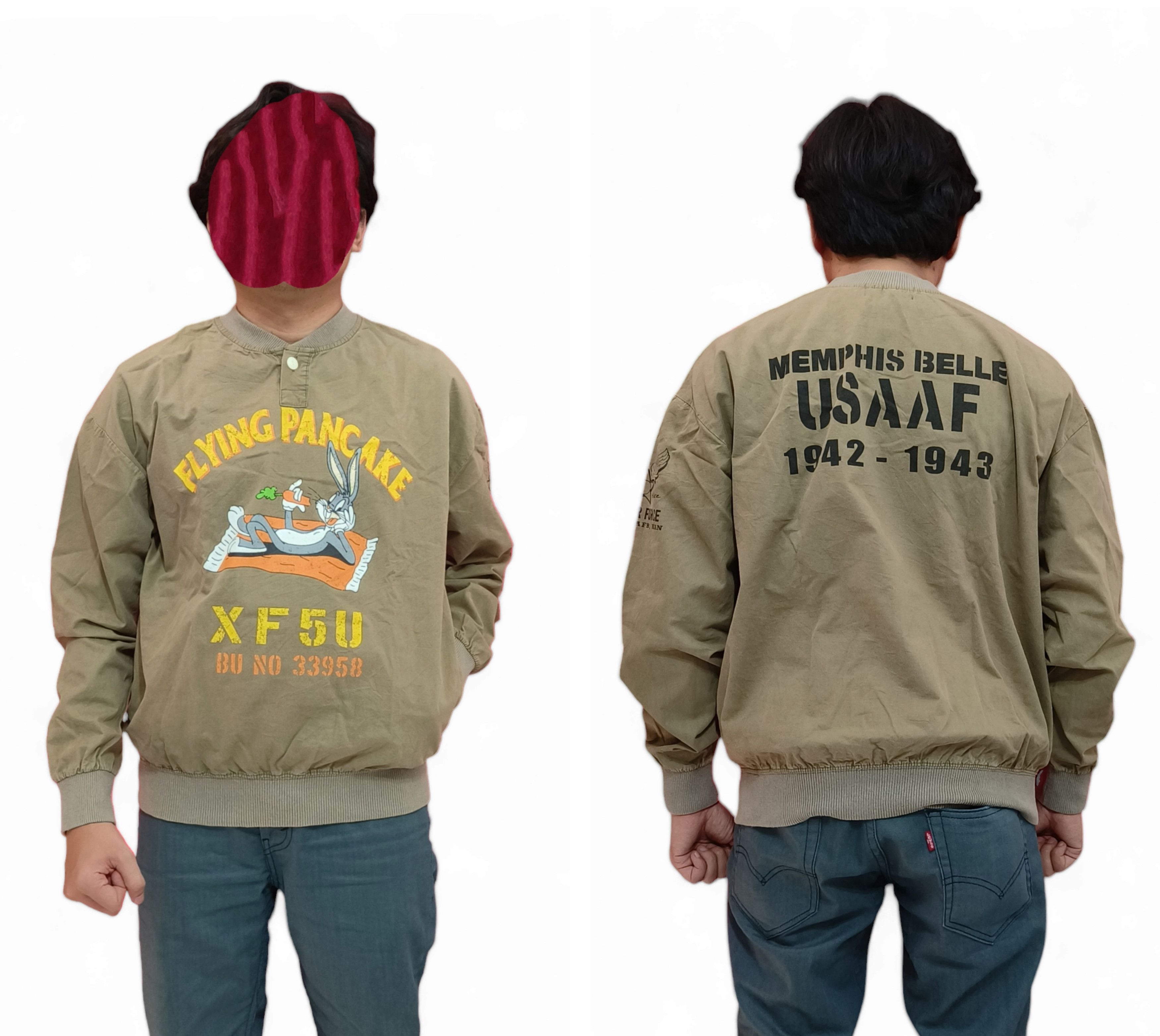 Vintage Vintage Military Style Bugs Bunny USAAF Flying Jacket Size US M / EU 48-50 / 2 - 7 Thumbnail