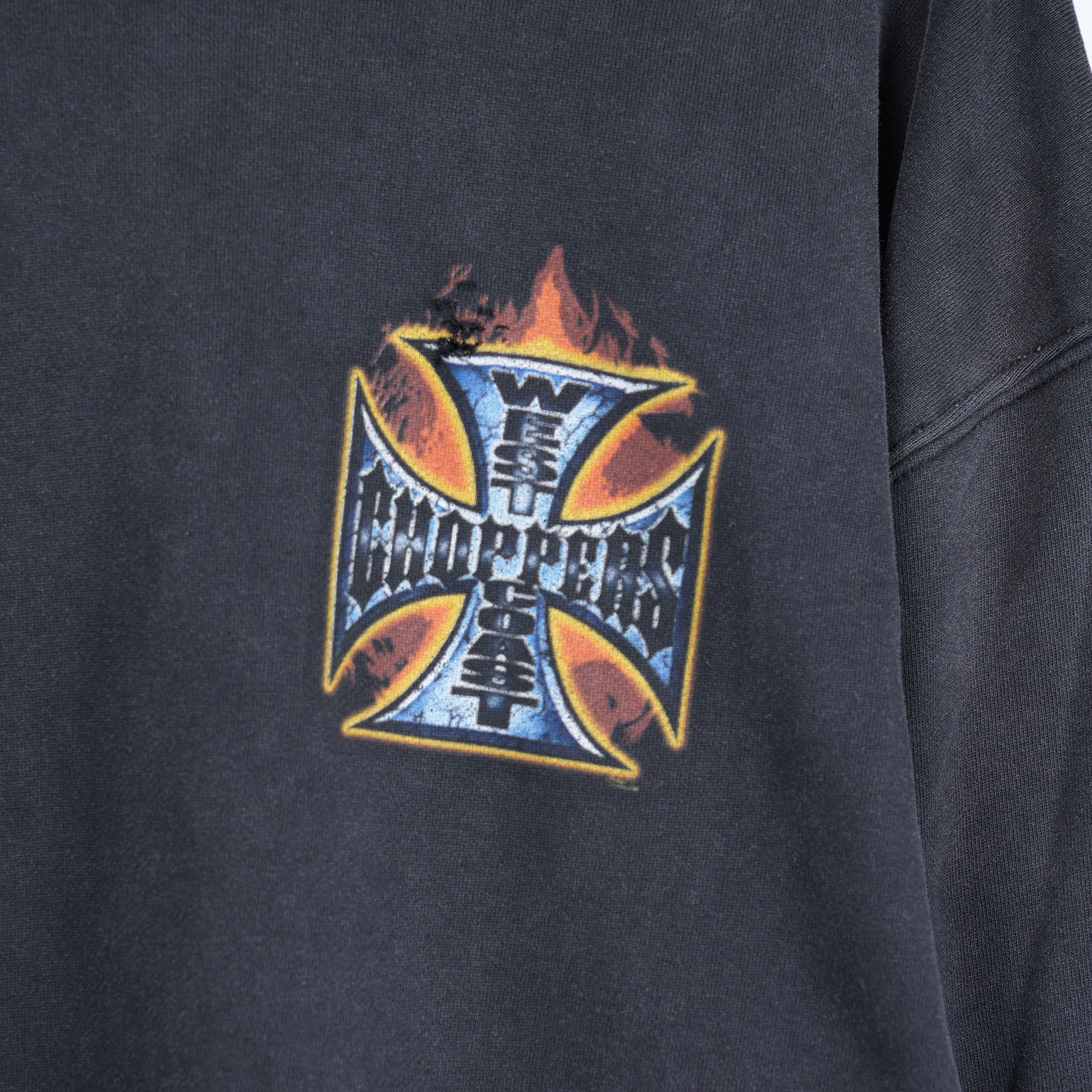 Vintage VINTAGE THRASHED WCC WEST COAST CHOPPERS HOODIE Size US XL / EU 56 / 4 - 3 Thumbnail