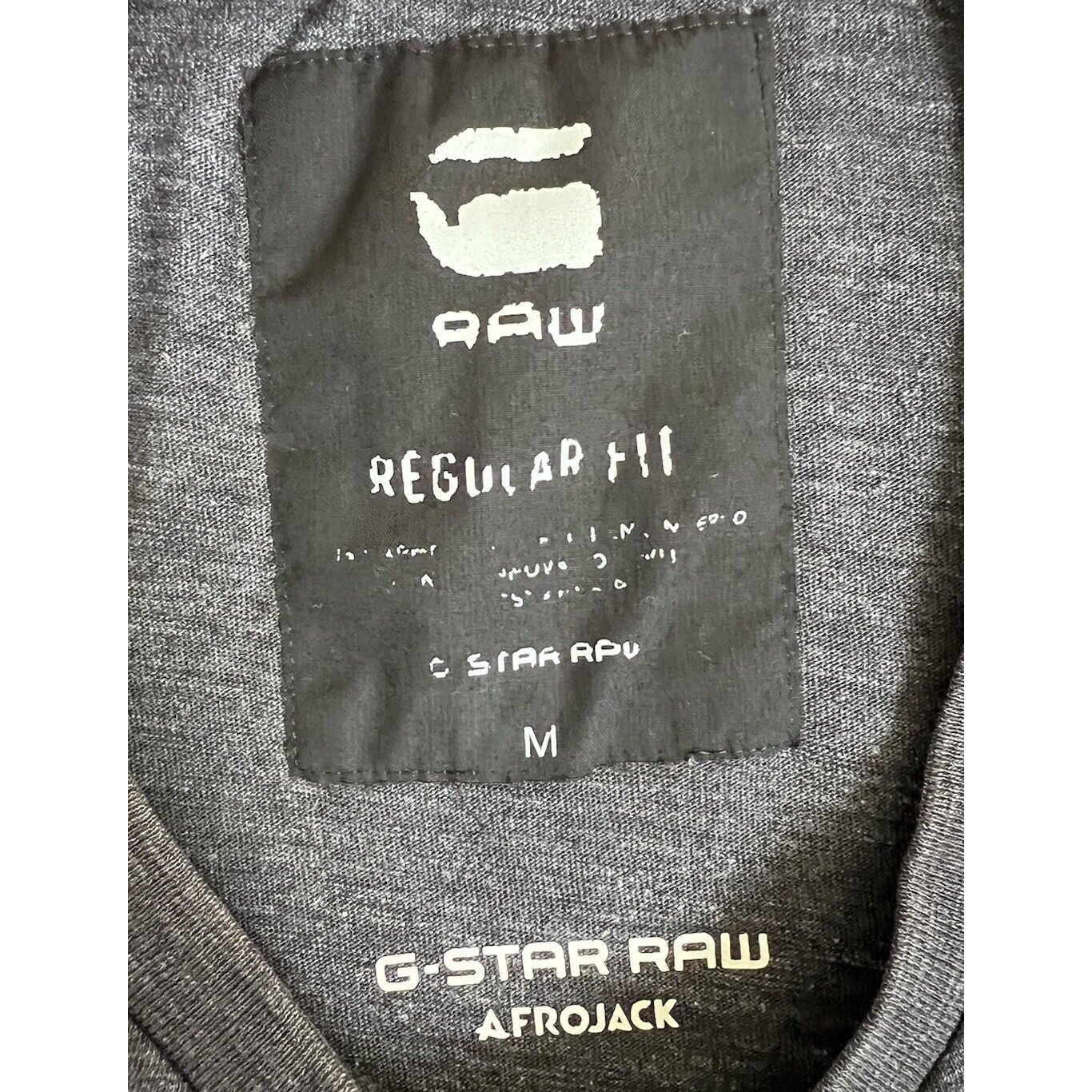 G-Star G Star Raw Shirt Mens Medium Gray Crew Neck Short Sleeve Gra Size US M / EU 48-50 / 2 - 5 Thumbnail