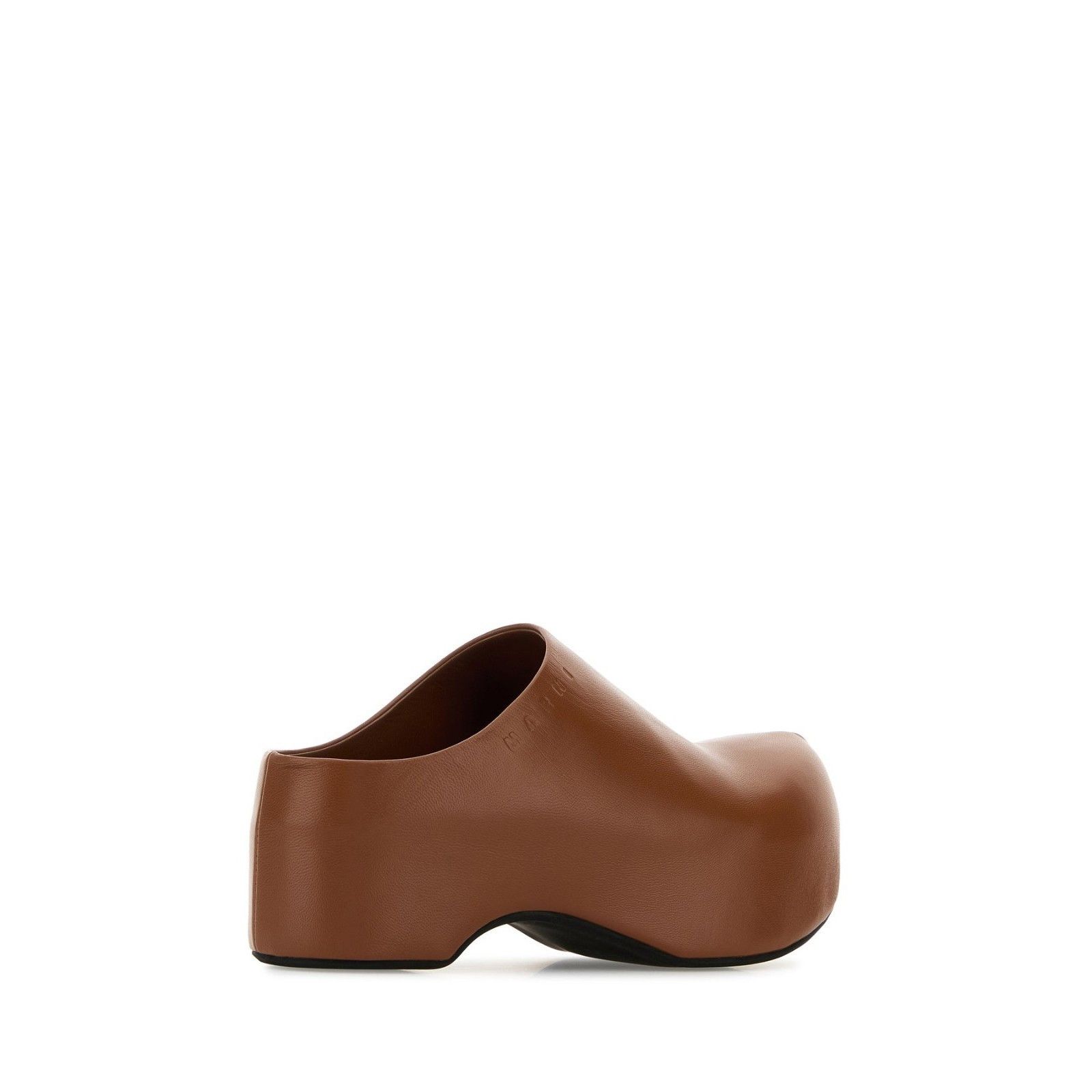 Marni MARNI Brown Leather 50mm Platform Mules New & Authentic (Wom Size US 7 / IT 37 - 3 Thumbnail