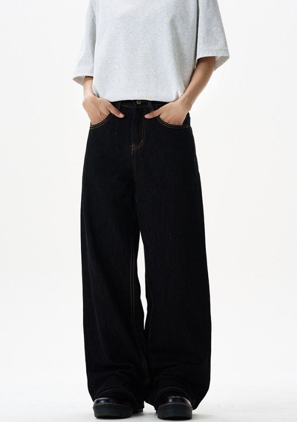 Japanese Brand Men's American straight-leg retro wide-leg jeans y2k Size US 32 / EU 48 - 3 Thumbnail