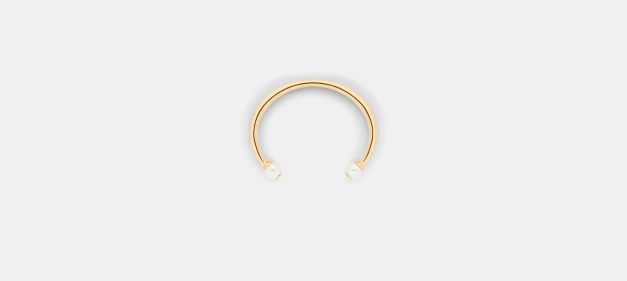 Dior o1w1db10424 Size: OS Dior Tribales Bangle in Gold/White Size ONE SIZE - 3 Thumbnail