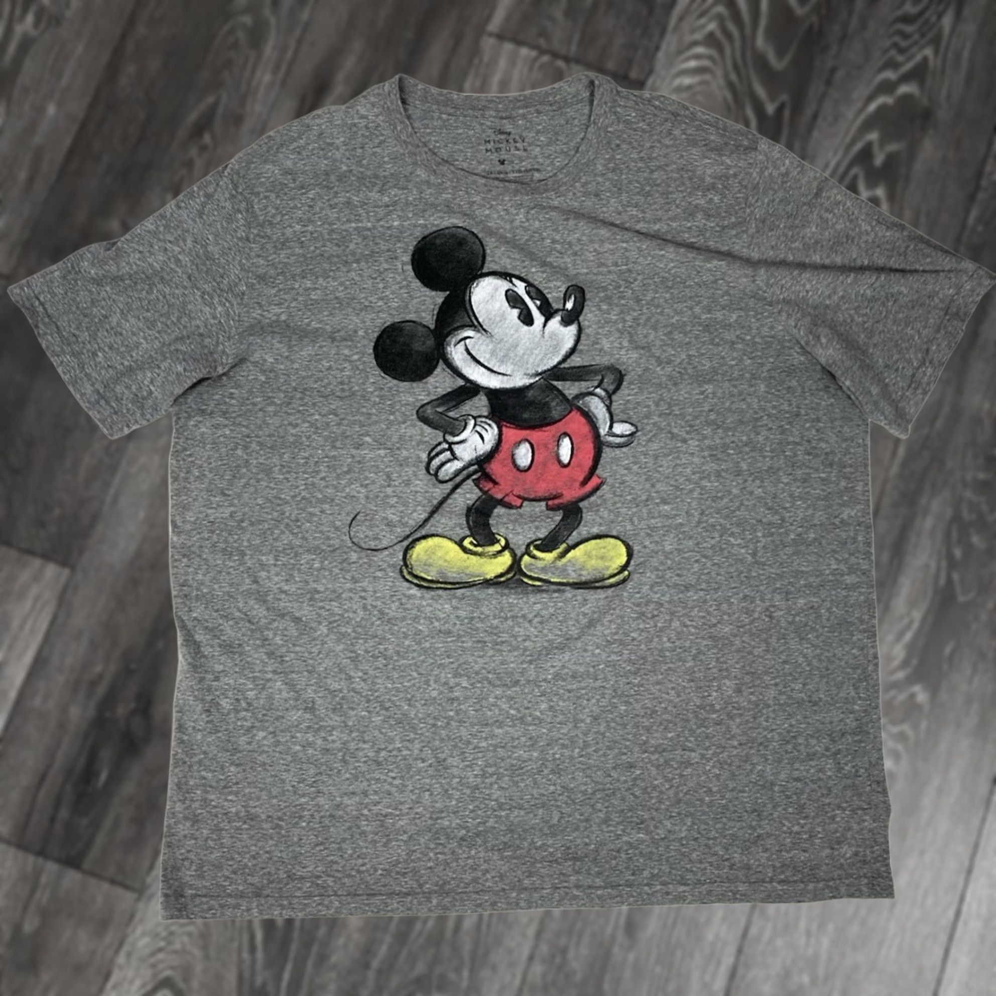 Disney VINTAGE Disney Mickey Mouse Graphic T-shirt Men XXL Gray Short Sleeve Size US XXL / EU 58 / 5 - 1 Thumbnail