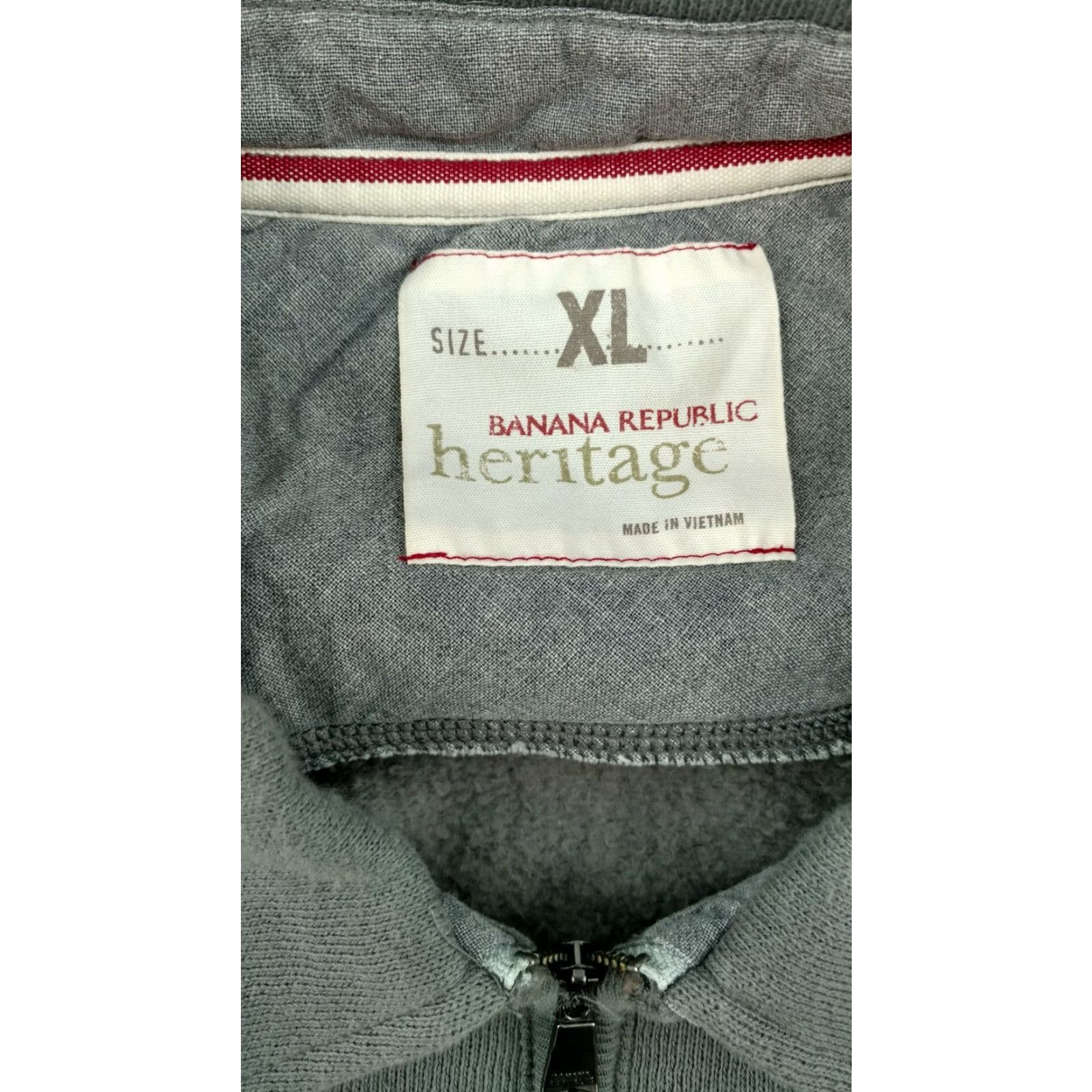 Banana Republic Banana Republic Heritage Mens Sweatshirt 1/4 Zip Up XL Long Sleeve Gray Size US XL / EU 56 / 4 - 5 Thumbnail