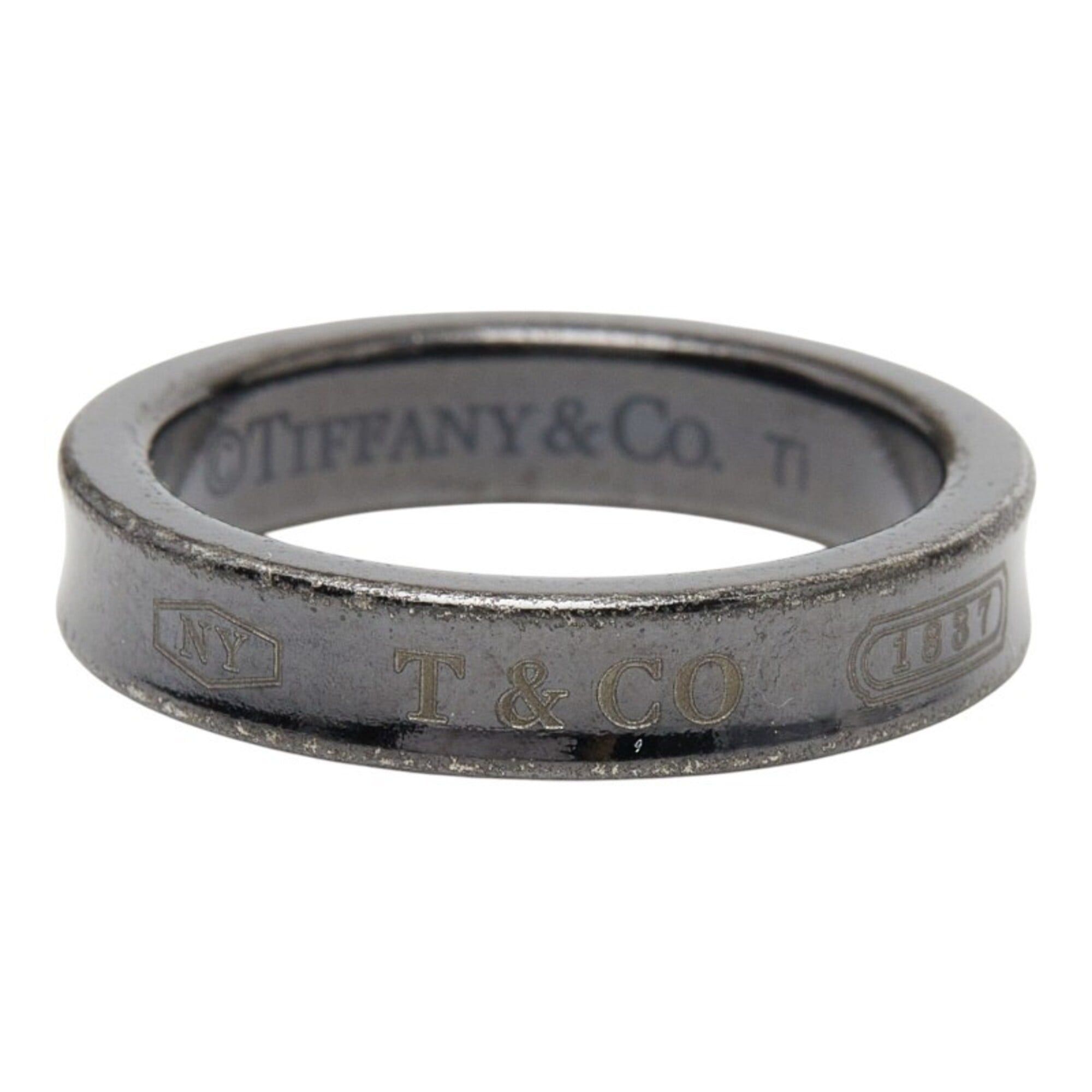 Tiffany & Co. Tiffany & Co. 1837 Narrow Ring, Black Titanium, Women's Ring. Size ONE SIZE - 1 Thumbnail