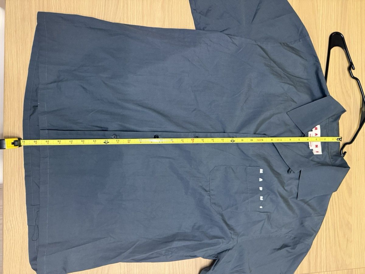 Marni MARNI Convertible collar logo print- Cotton Poplin Shirt Size US L / EU 52-54 / 3 - 7 Thumbnail
