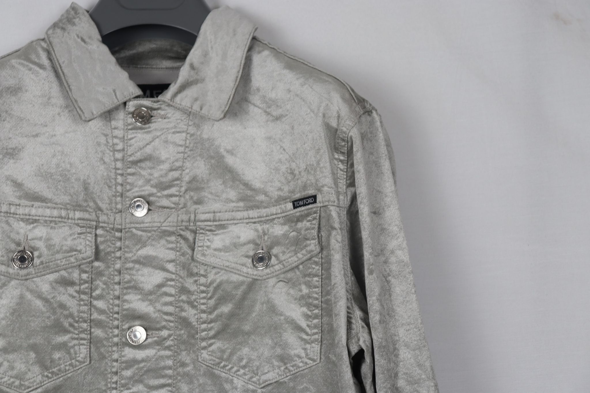 Tom Ford o1rshd Classic Denim Jacket in Grey Size US M / EU 48-50 / 2 - 8 Thumbnail