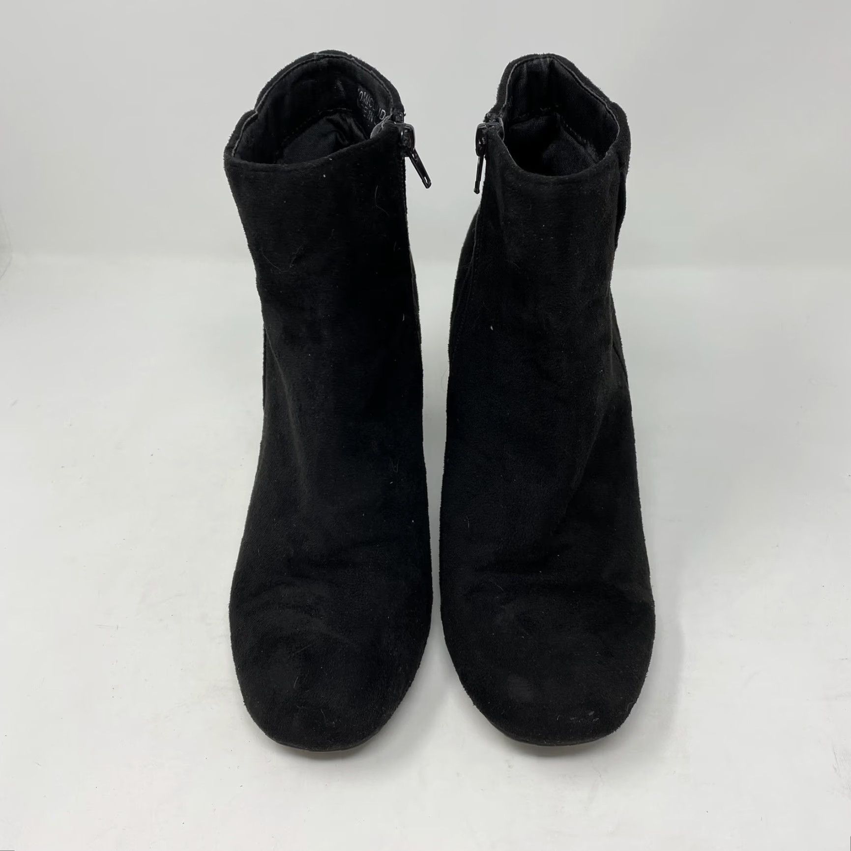 XOXO XOXO Claude Boots Women Black Bootie Knee High Zip Side Zip Wide Calf Block Heel 10M Styled Boot Size US 10 / IT 40 - 3 Thumbnail