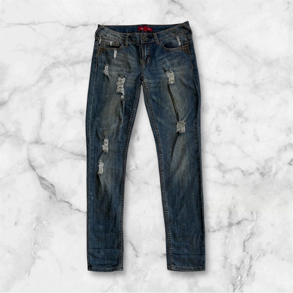 Forever 21 Forever 21 Streetwear Skinny Distressed Denim Pant Size US 32 / EU 48 - 1 Thumbnail