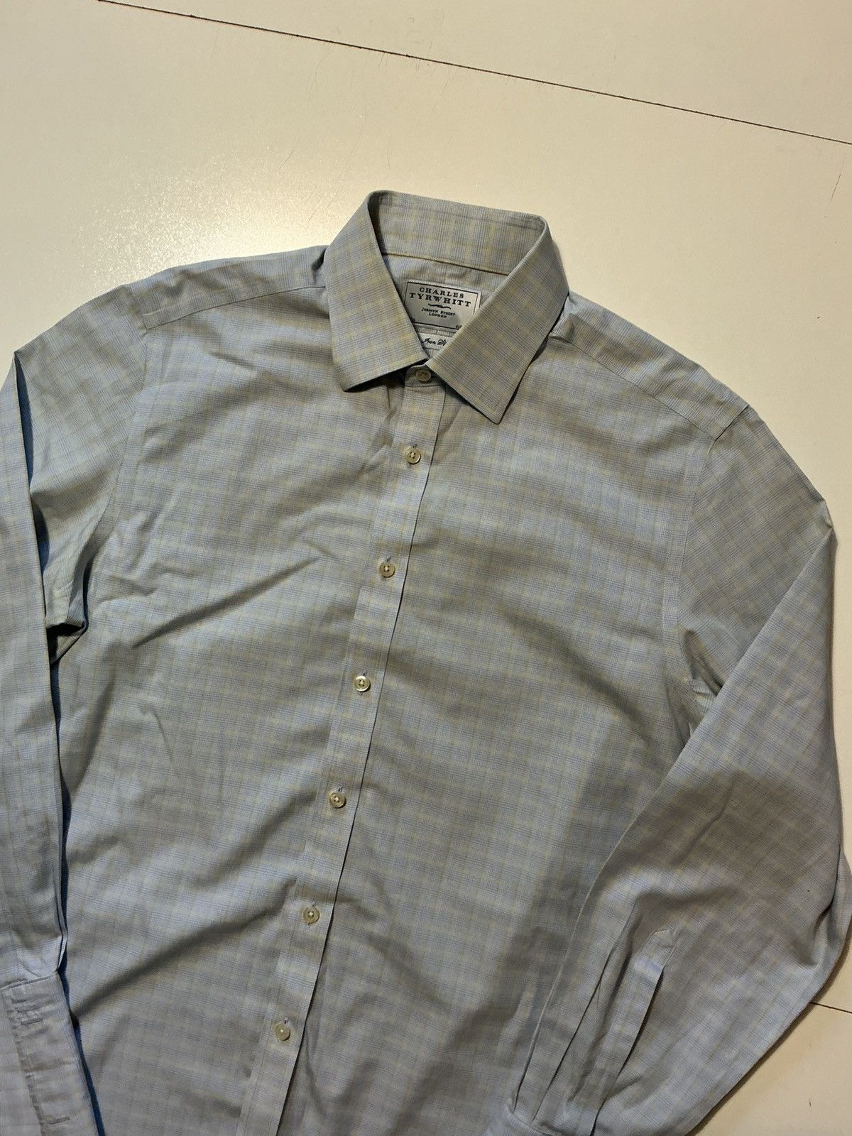 Charles Tyrwhitt Lot Of 2 Charles Tyrwhitt Slim Plaid L/S Dress Button Shirts Size US S / EU 44-46 / 1 - 7 Thumbnail