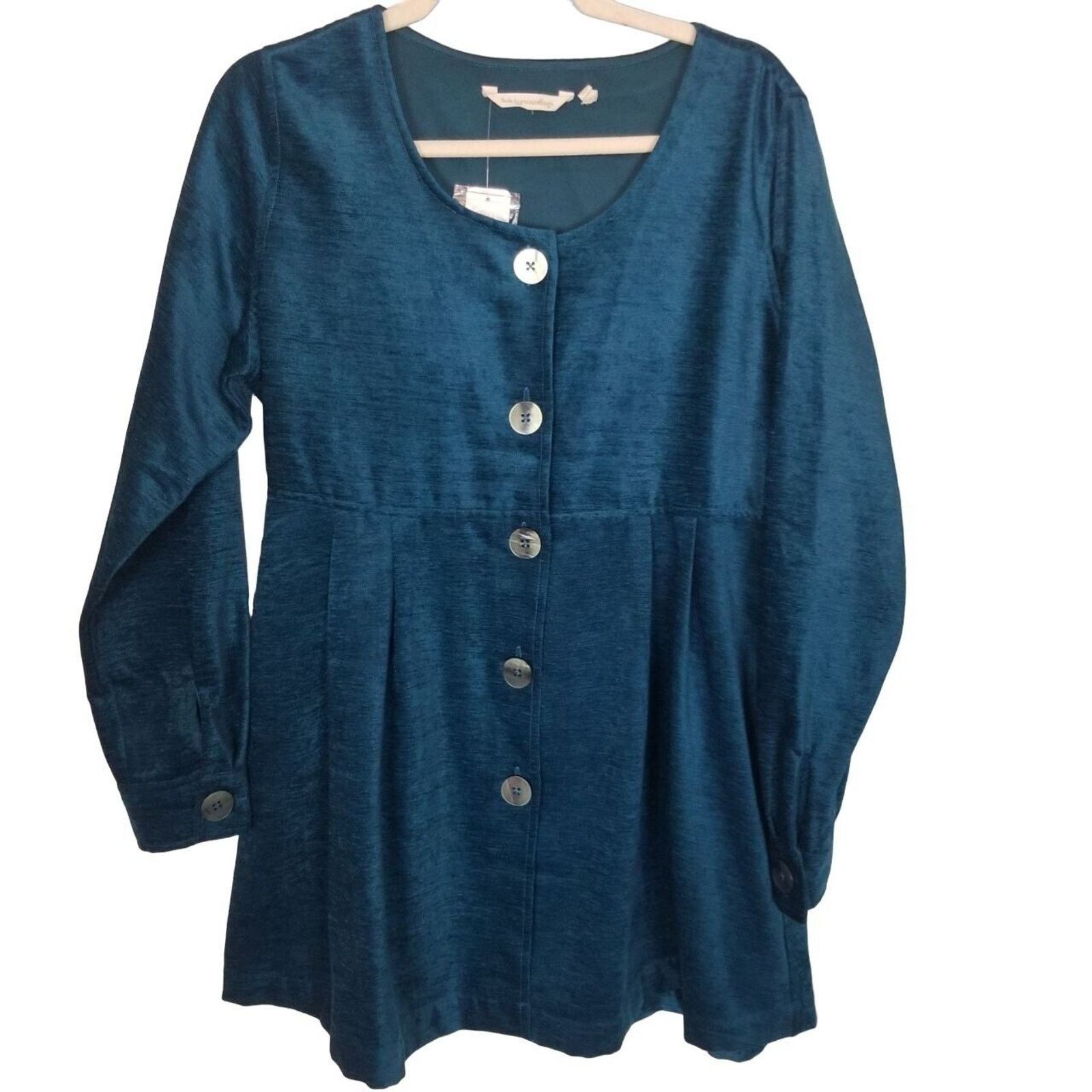 Soft Surroundings Soft Surroundings Womens Fiona Babydoll Top Size S Button Size S / US 4 / IT 40 - 2 Thumbnail