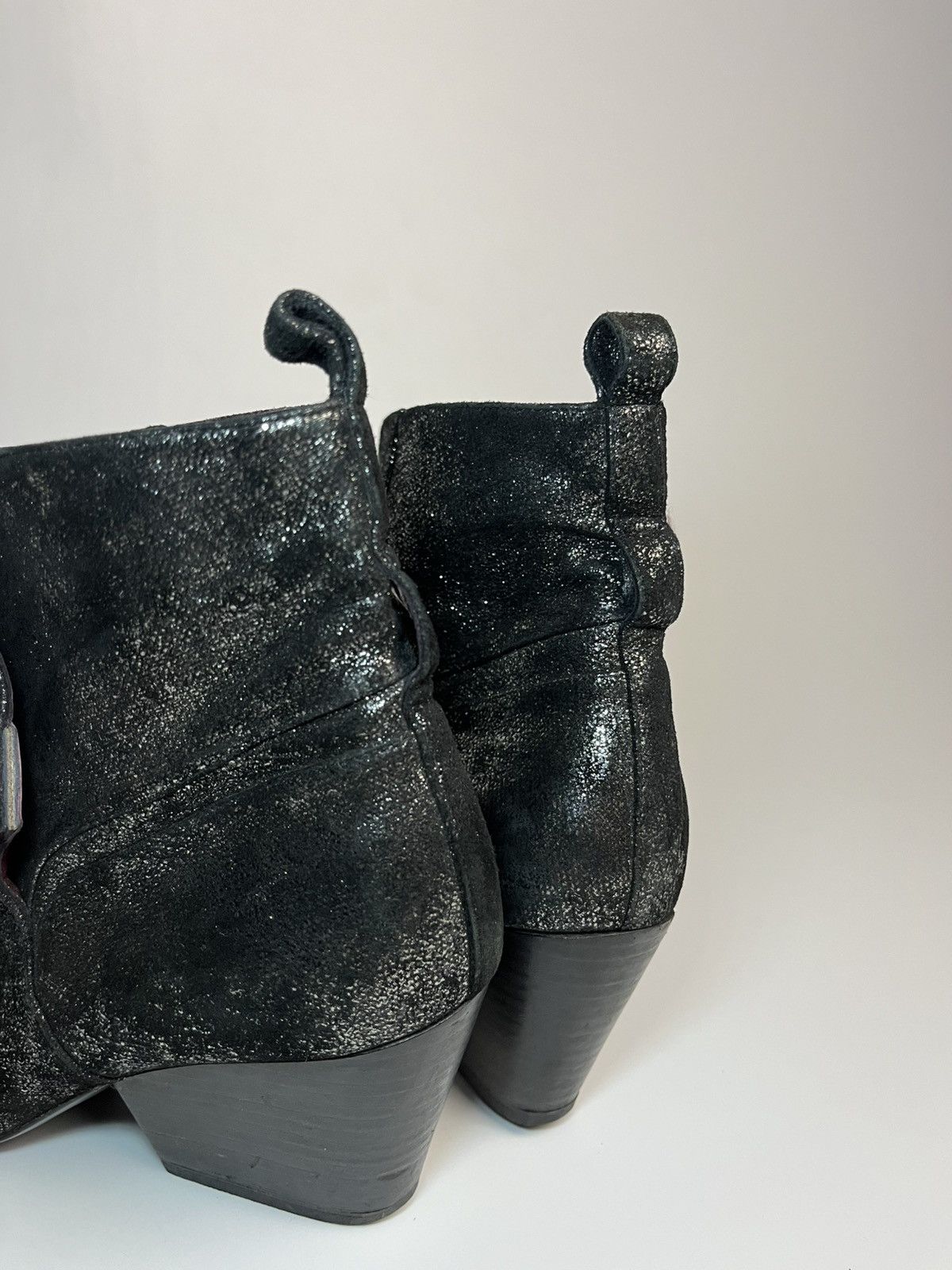 Vivienne Westwood Vivienne Westwood Black Glitter Pointed Toe Ankle Boots Size US 6 / IT 36 - 9 Thumbnail