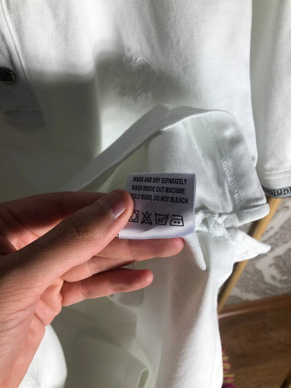 Versace × Vintage VERY RARE VERSACE JEANS COUTURE POLOS LUXURY ITALY DESIGNER Size US L / EU 52-54 / 3 - 9 Thumbnail