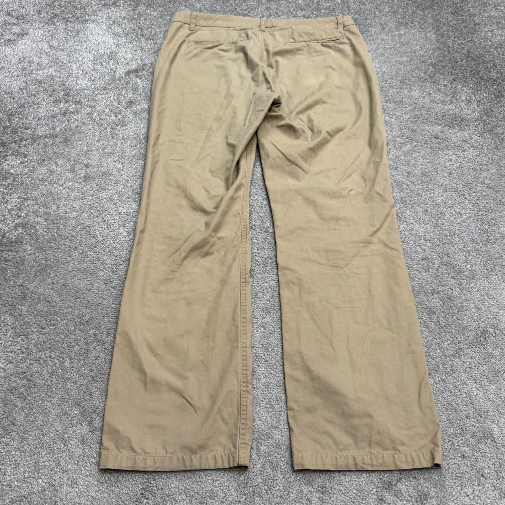 Bonobos Bonobos Straight Leg Cotton Chino Pants Mens 35x34 Brown Khaki Flat Front Casual Regular Size US 35 - 2 Thumbnail