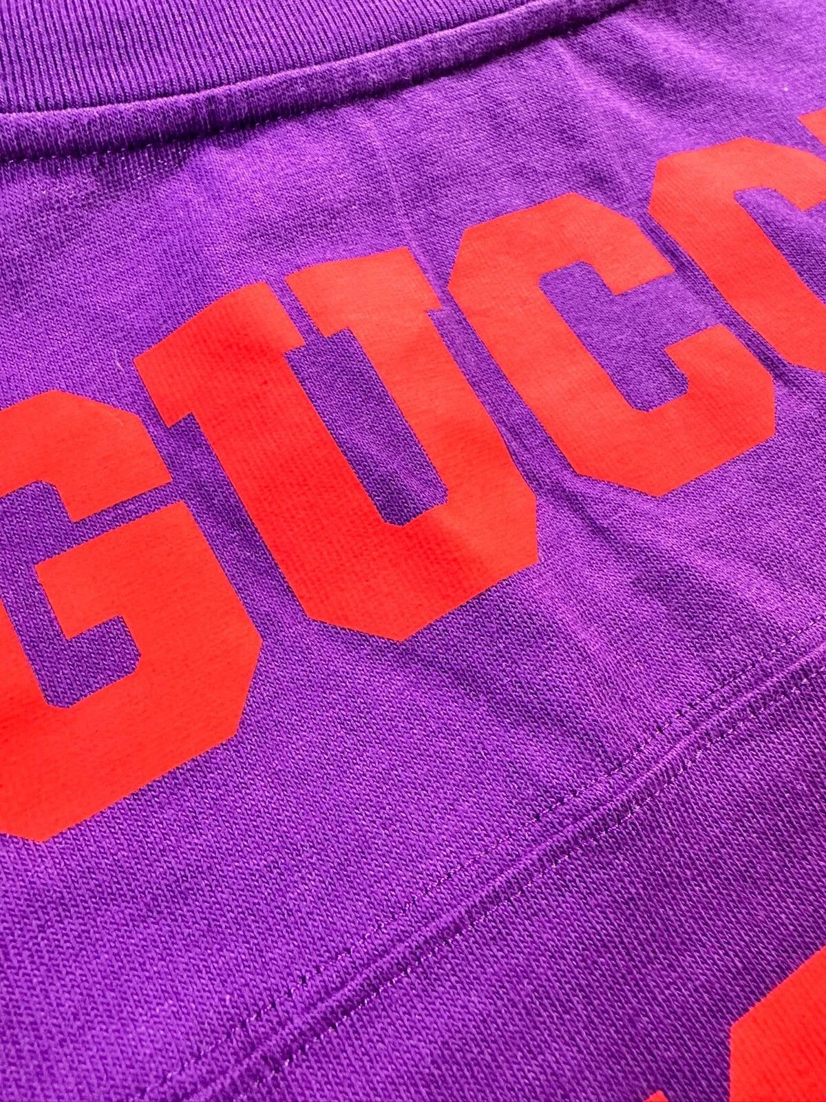 Gucci Gucci T-Shirt Football Logo 1921 Maison De L'Amour Purple Size US XXS / EU 40 - 2 Thumbnail