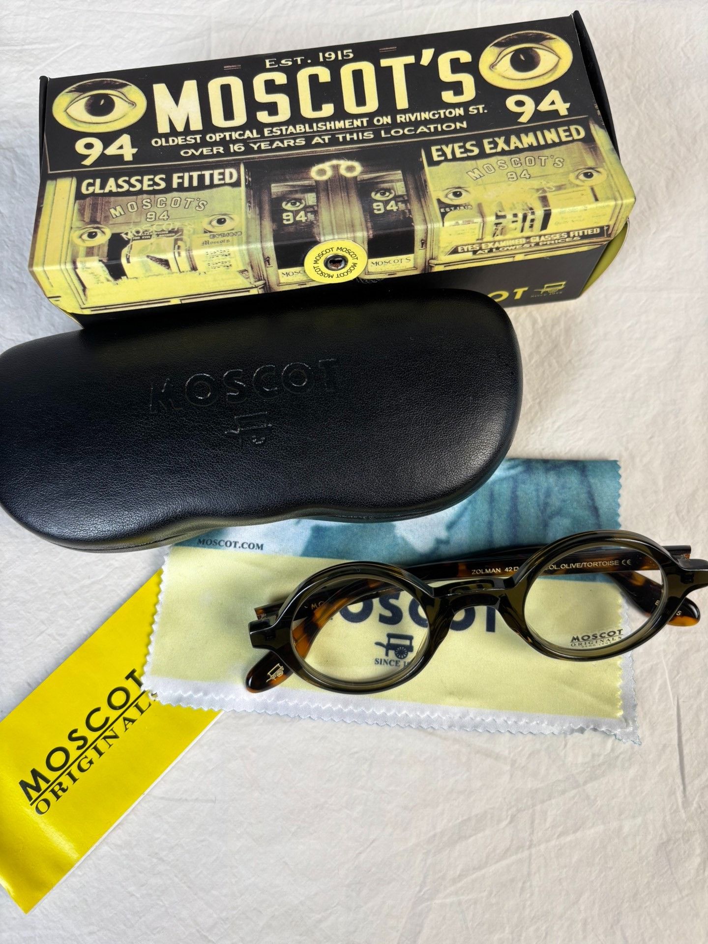 Moscot Zolman Round Eyeglass Frames in Brown, Men's — image 2 of 6