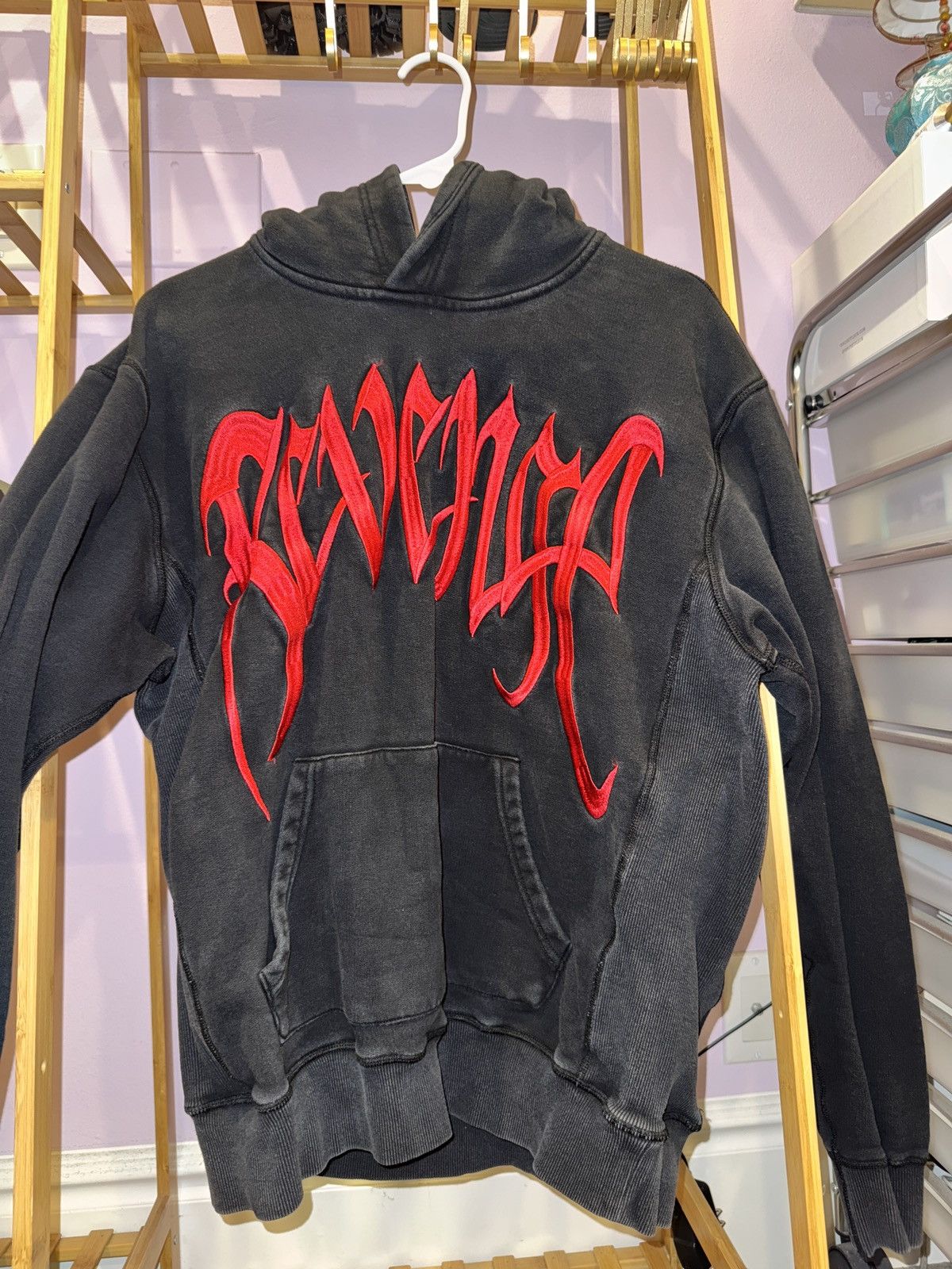 Revenge Red Embroidered Revenge Hoodie Size US S / EU 44-46 / 1 - 7 Thumbnail