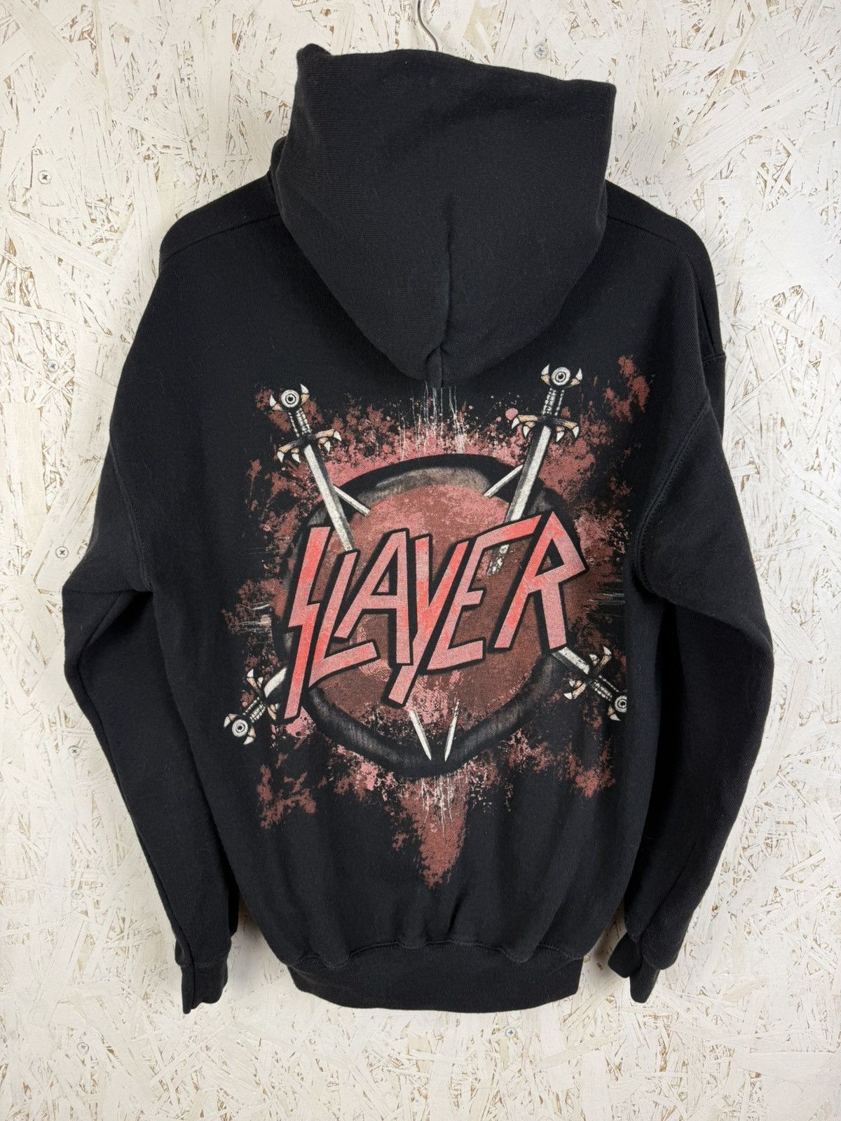 Band Tees Vintage Slayer Skull Crossed Swords Thrash Metal Band Hoodie Size US M / EU 48-50 / 2 - 4 Thumbnail