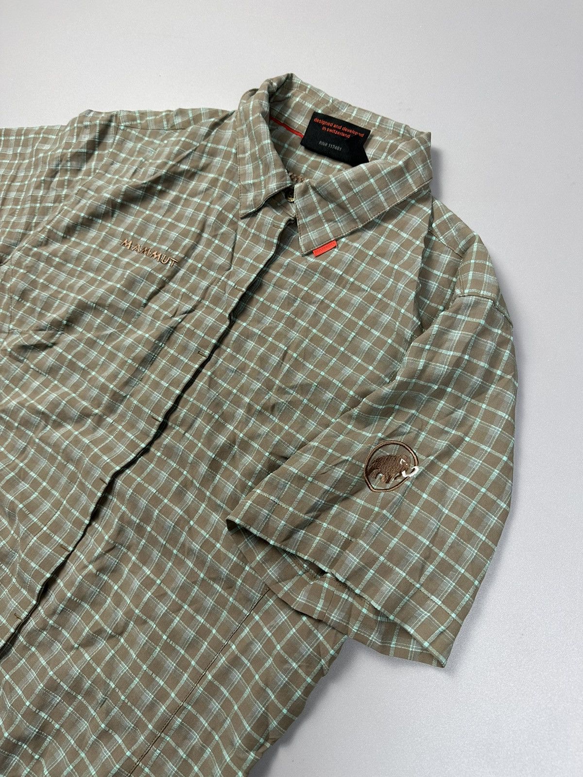 Mammut Outdoor Travel Button Shirt Checkered Mammut Size M / US 6-8 / IT 42-44 - 1 Thumbnail