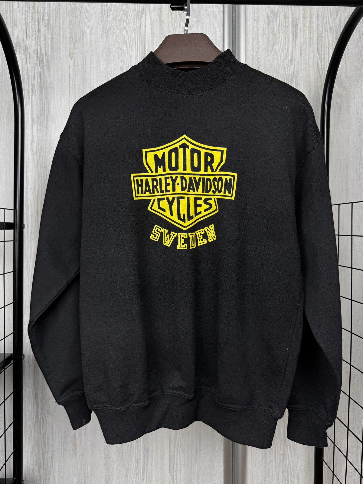 Harley Davidson Harley-Davidson Club Sweden vntg black high neck sweatshirt Size US S / EU 44-46 / 1 - 3 Thumbnail