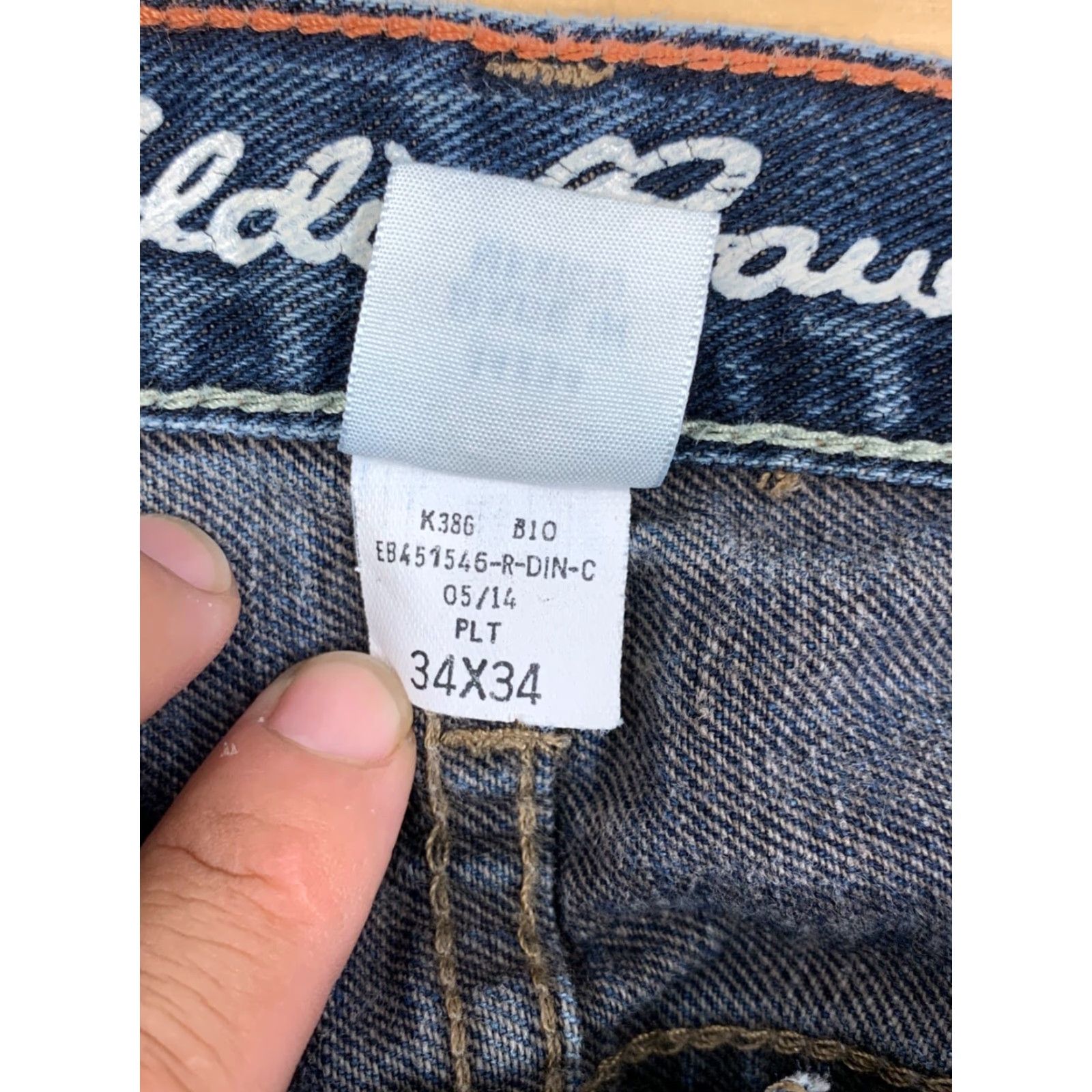 Eddie Bauer Eddie Bauer Denim Jeans Blue Mens 34x33 Relaxed Fit Loose #5957 Size US 34 / EU 50 - 6 Thumbnail