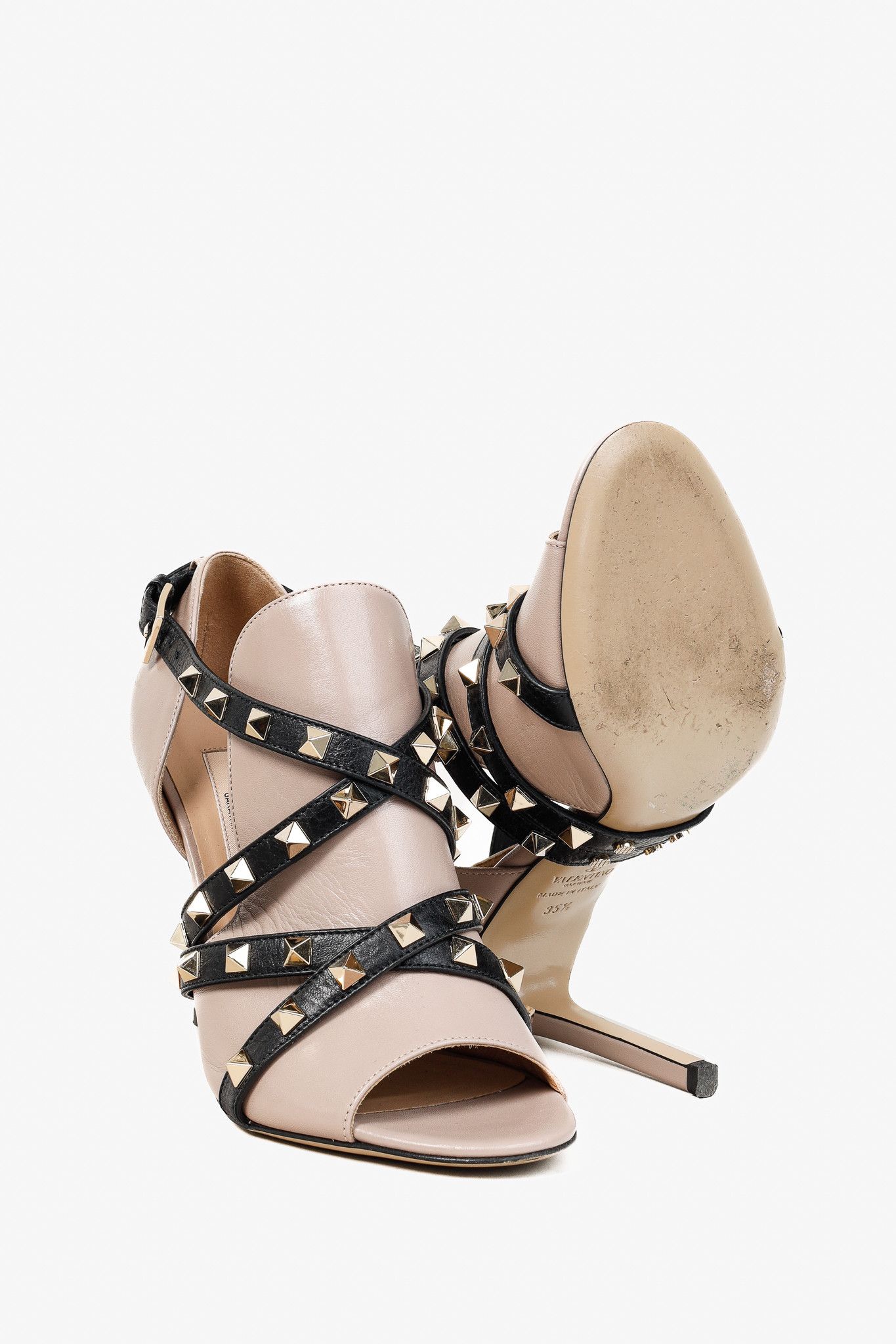 Valentino Valentino Garavani Rockstud Studwrap Open-Toe Boots Size US 5 / IT 35 - 4 Thumbnail