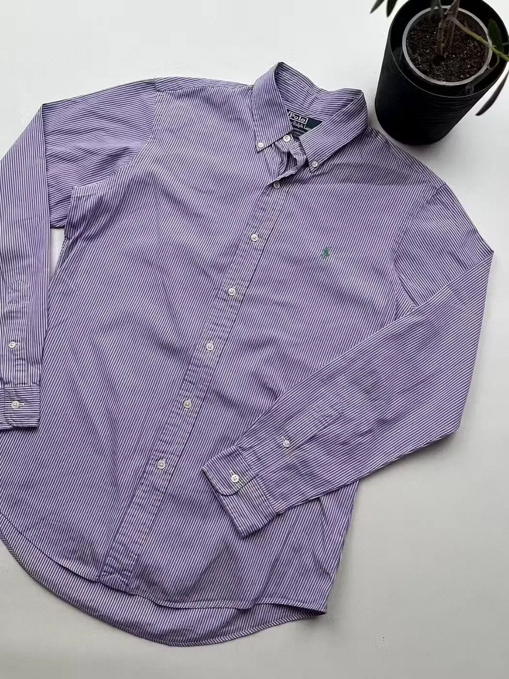 Polo Ralph Lauren Polo Ralph Lauren Vintage Striped Shirt Long Sleeve (494) Size US M / EU 48-50 / 2 - 3 Thumbnail
