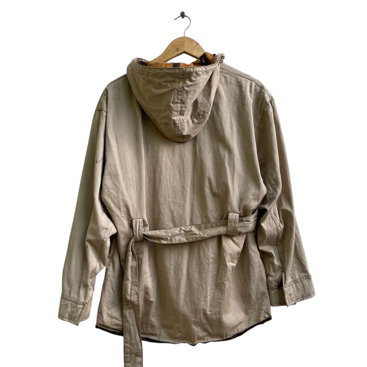 Miu Miu 💥Authentic Trashed Miu Miu Type Military Parka Belted Wax Size US M / EU 48-50 / 2 - 2 Thumbnail