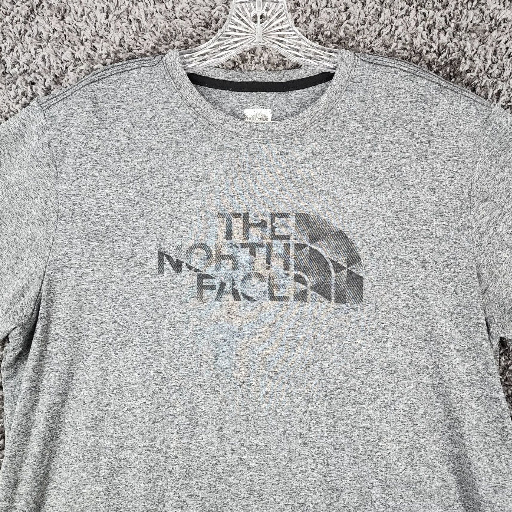 The North Face The North Face Mens Gray Short Sleeve T-Shirt Size M 100% Polyester Regular Sleeve Men Size US M / EU 48-50 / 2 - 3 Thumbnail