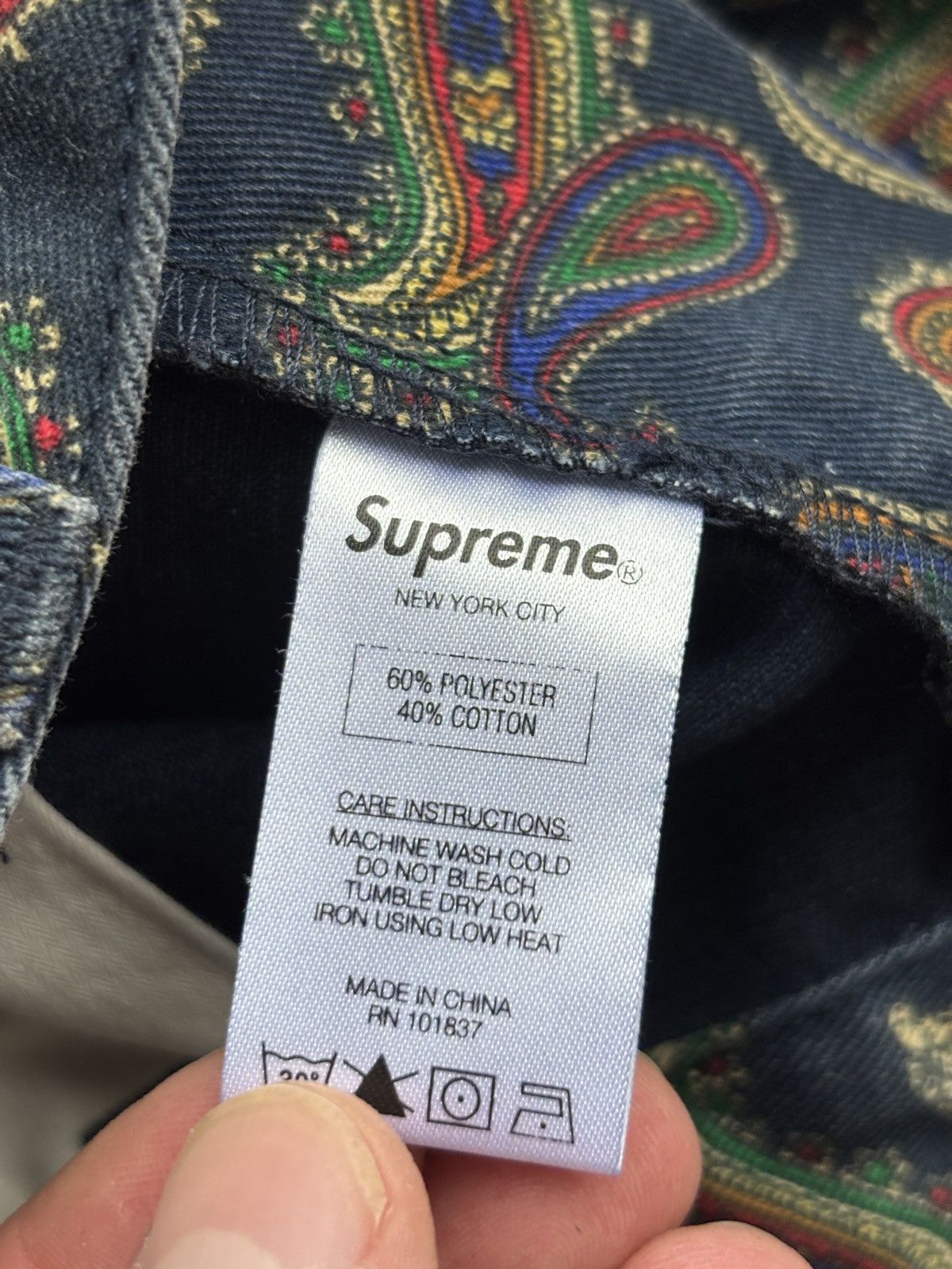 Supreme Supreme Paisley Work Pants 30 Size US 30 / EU 46 - 15 Thumbnail