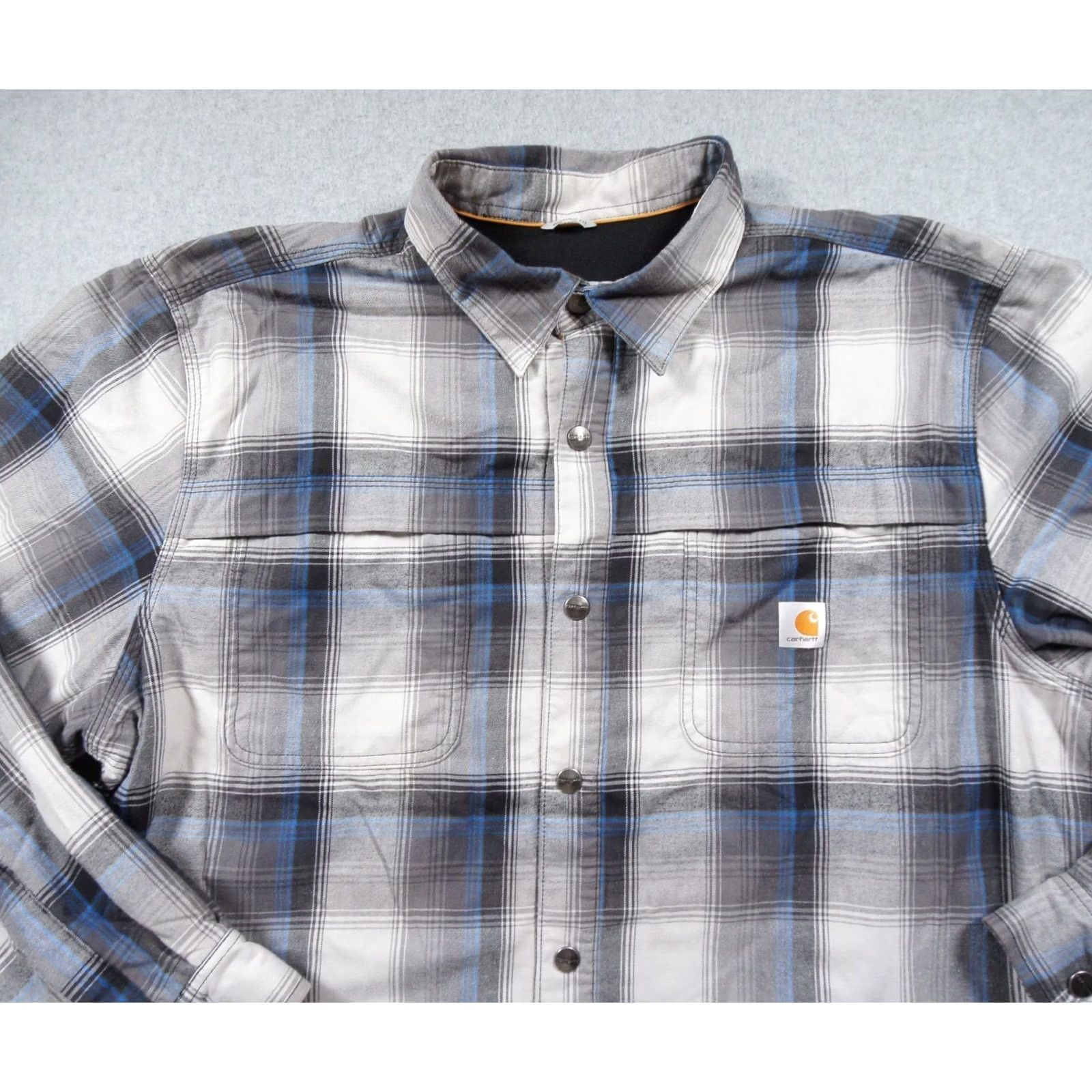 Carhartt Carhartt Jacket Mens XL Button Down Shirt Shacket Snap Workwear Plaid Size US XL / EU 56 / 4 - 2 Thumbnail