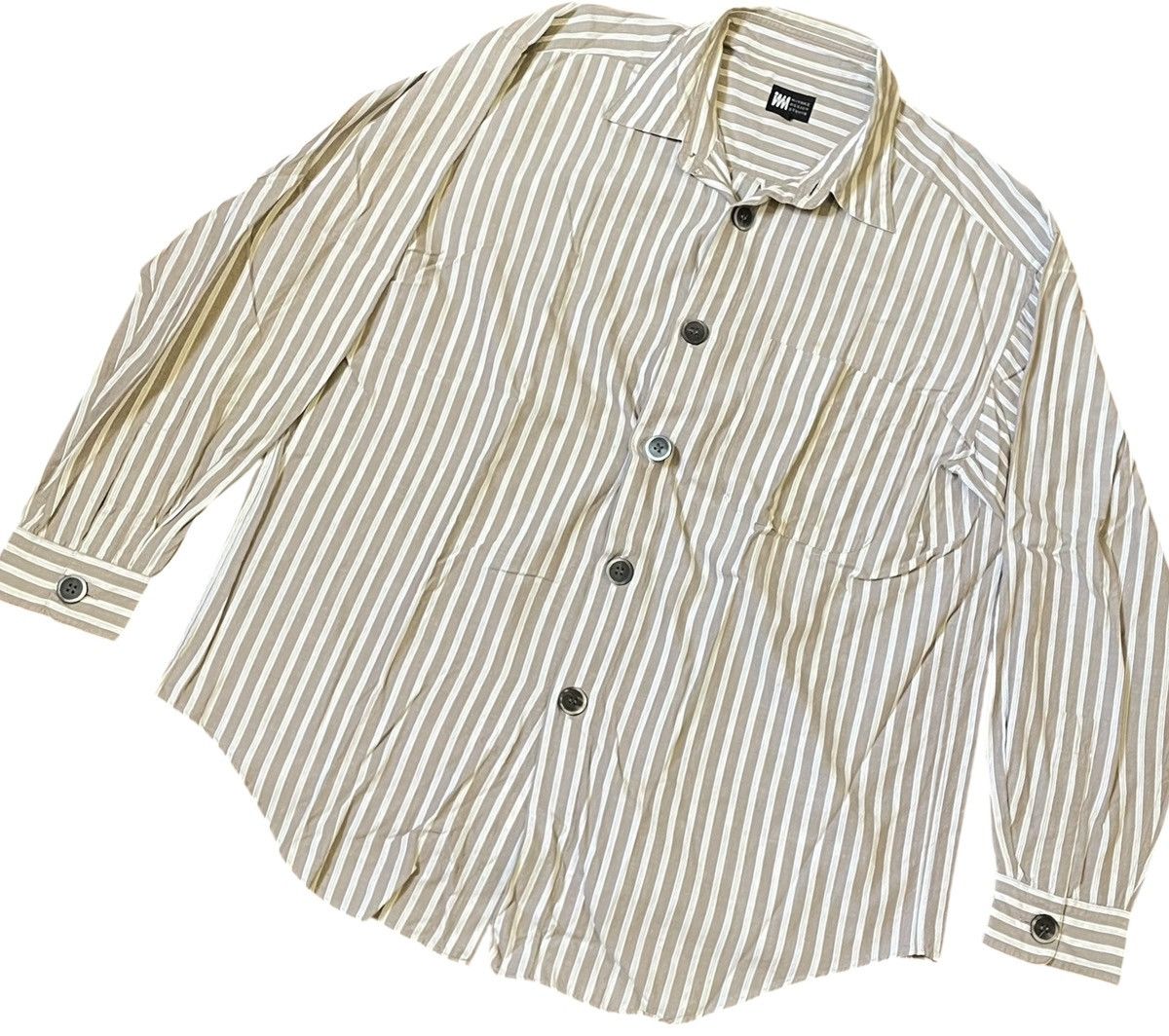 Issey Miyake Issey miyake striped big buttons relaxed button up shirt Size US M / EU 48-50 / 2 - 2 Thumbnail