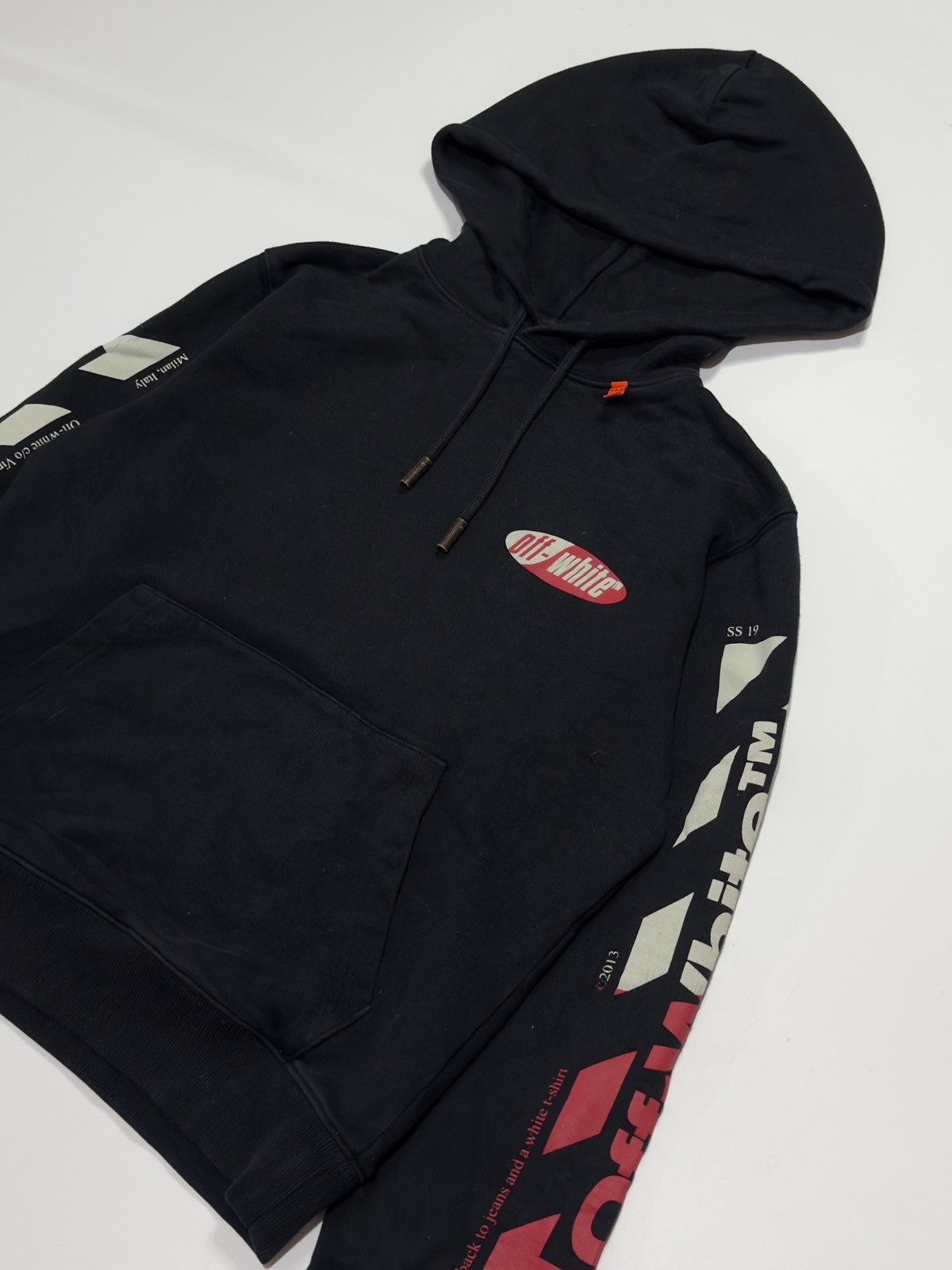 Off-White Off-White Diagonal Split logo hoodie Size US S / EU 44-46 / 1 - 3 Thumbnail