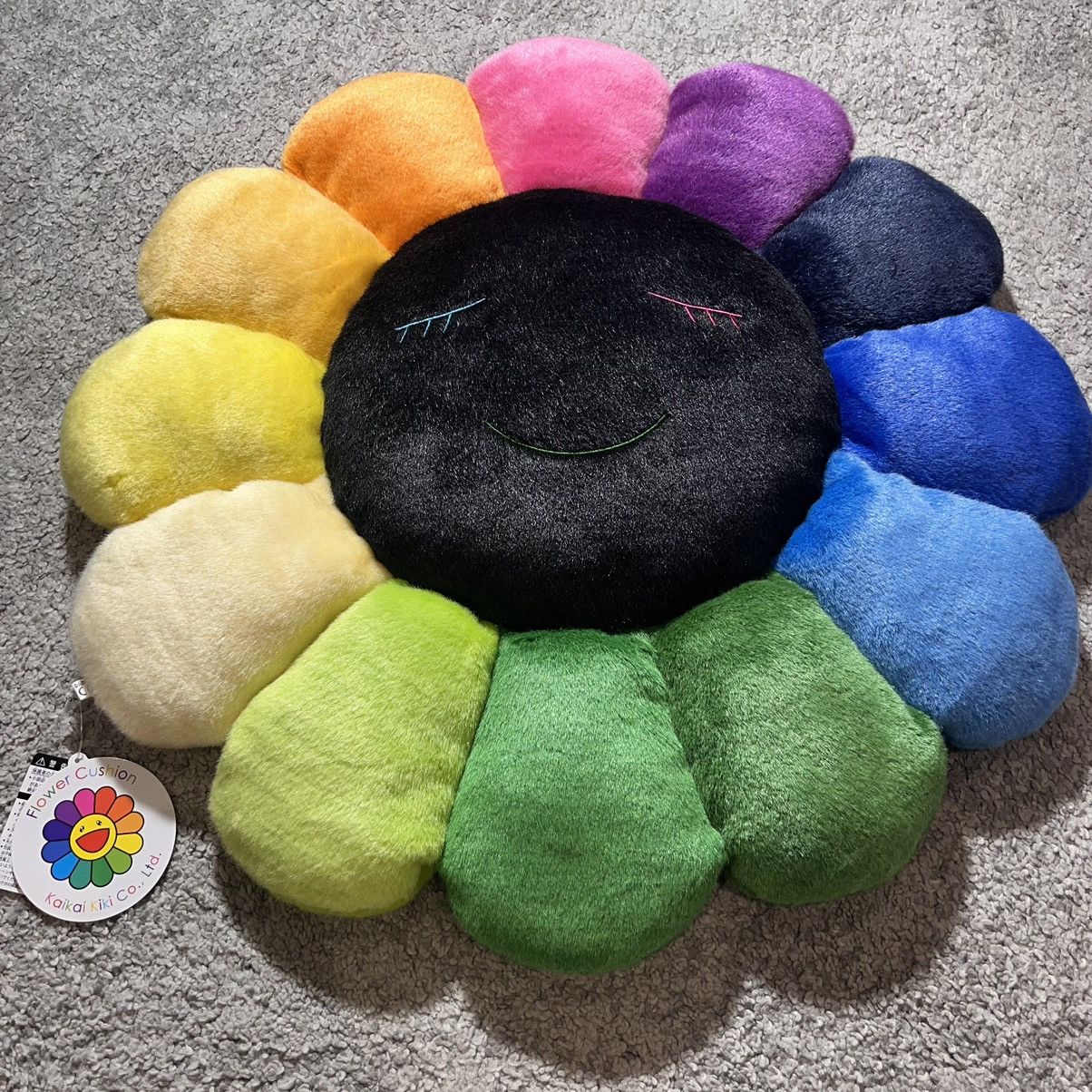 Takashi Murakami Takashi Murakami 60cm plush pillow rainbow black Size ONE SIZE - 3 Thumbnail