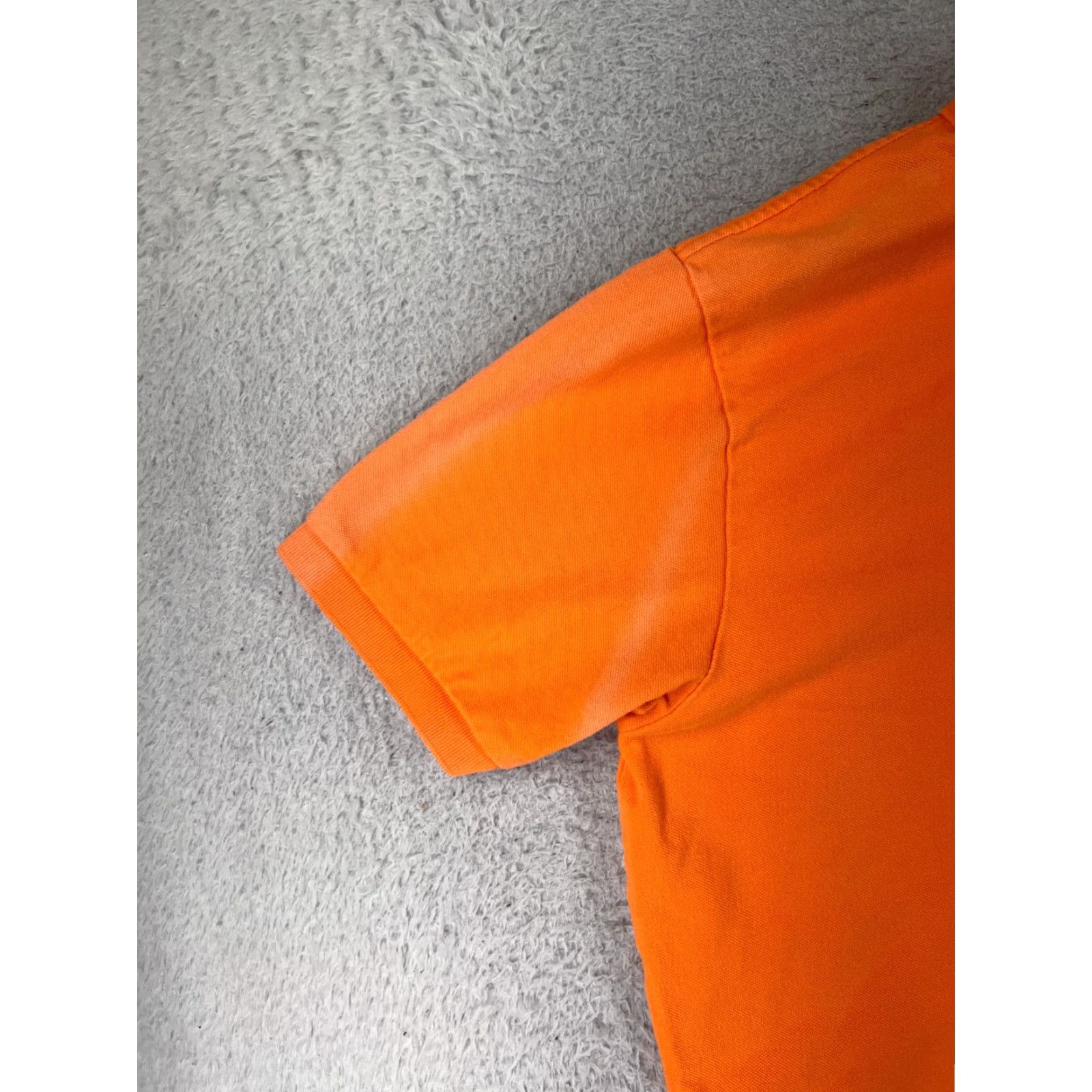 Ralph Lauren VINTAGE Ralph Lauren Polo Shirt XL Orange Striped Cotton Short Sleeve Casual Mens Size US XL / EU 56 / 4 - 3 Thumbnail