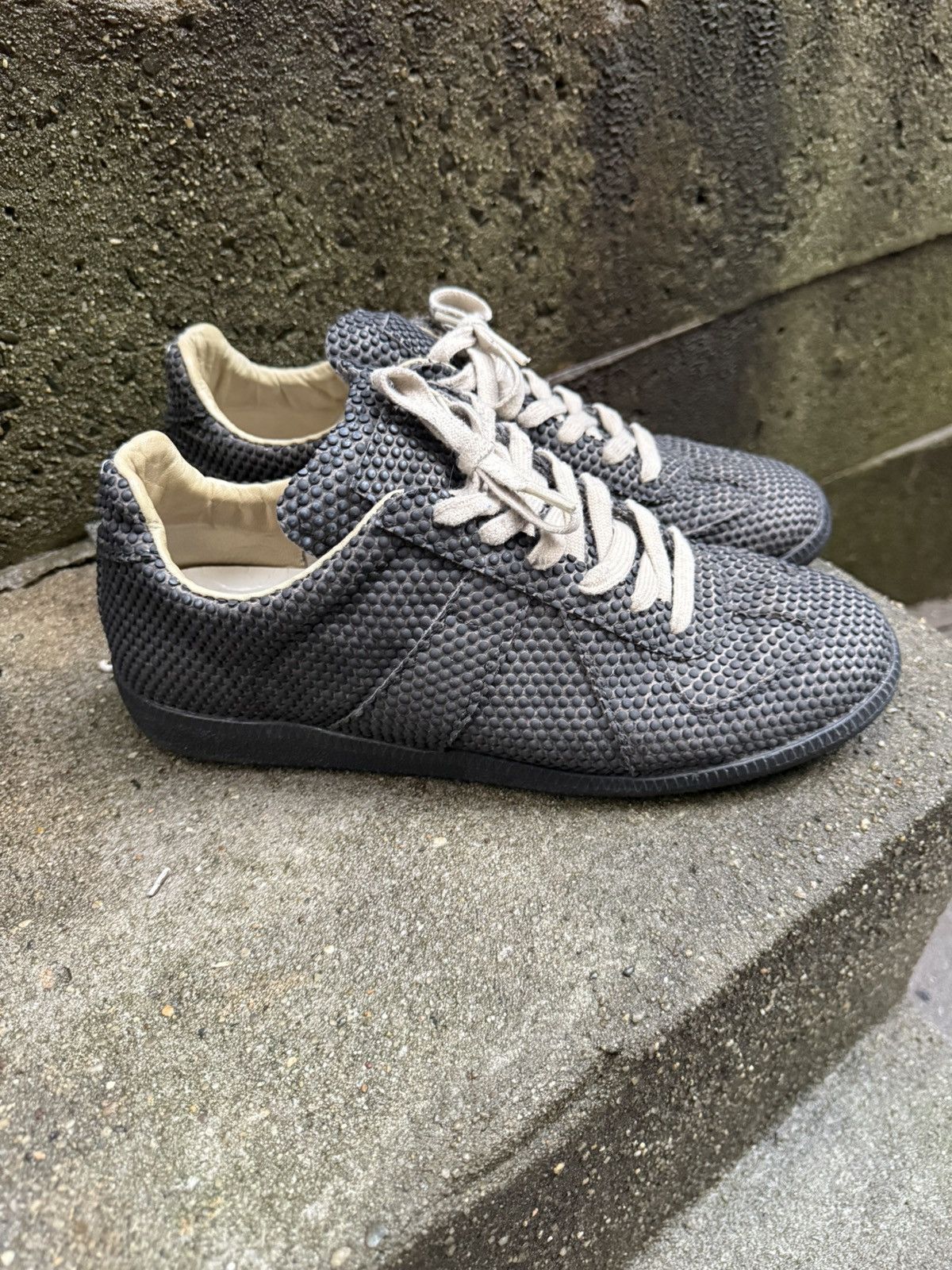 Maison Margiela MMM Margiela Black German Army Trainers 43 | Grailed