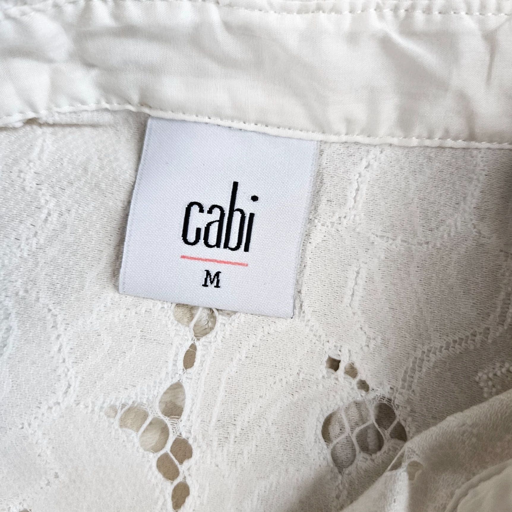 Vintage Cabi 5162 Womens Portrait Jacket Sz Medium Ivory Floral 3/4 Sleeve Button Front Size M / US 6-8 / IT 42-44 - 6 Thumbnail