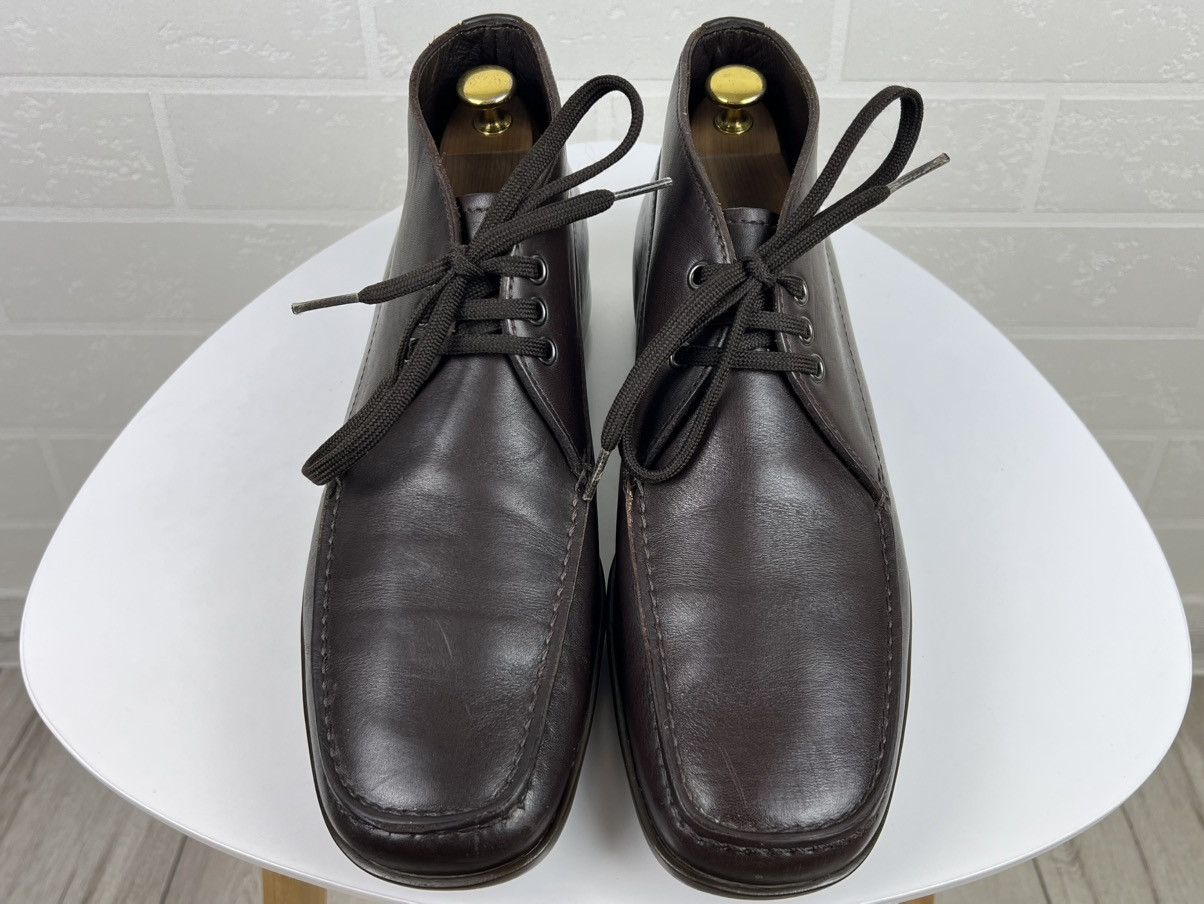 Prada PRADA Boots Leather Shoes Rubber Sole Red Tab Brown Men's Size US 9 / EU 42 - 5 Thumbnail